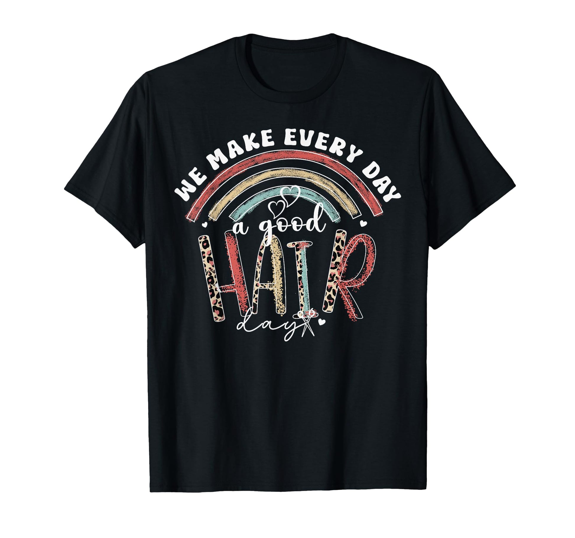 Hair Stylist Barber Salon Rainbow Boho T-Shirt - Unique Graphic for Adults - T-Shirt, Sweatshirt, Hoodie