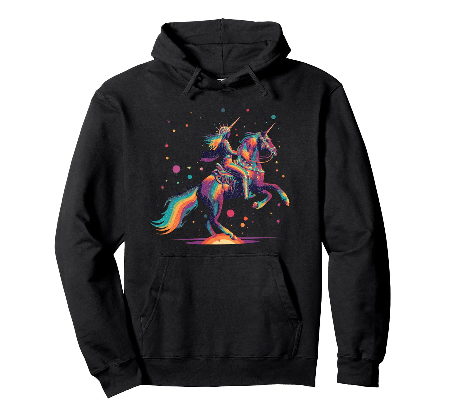 Cosmic Rodeo Howdy Western Unicorn Cowgirl Hoodie - Trendy Graphic Unisex - T-Shirt, Sweatshirt, Hoodie