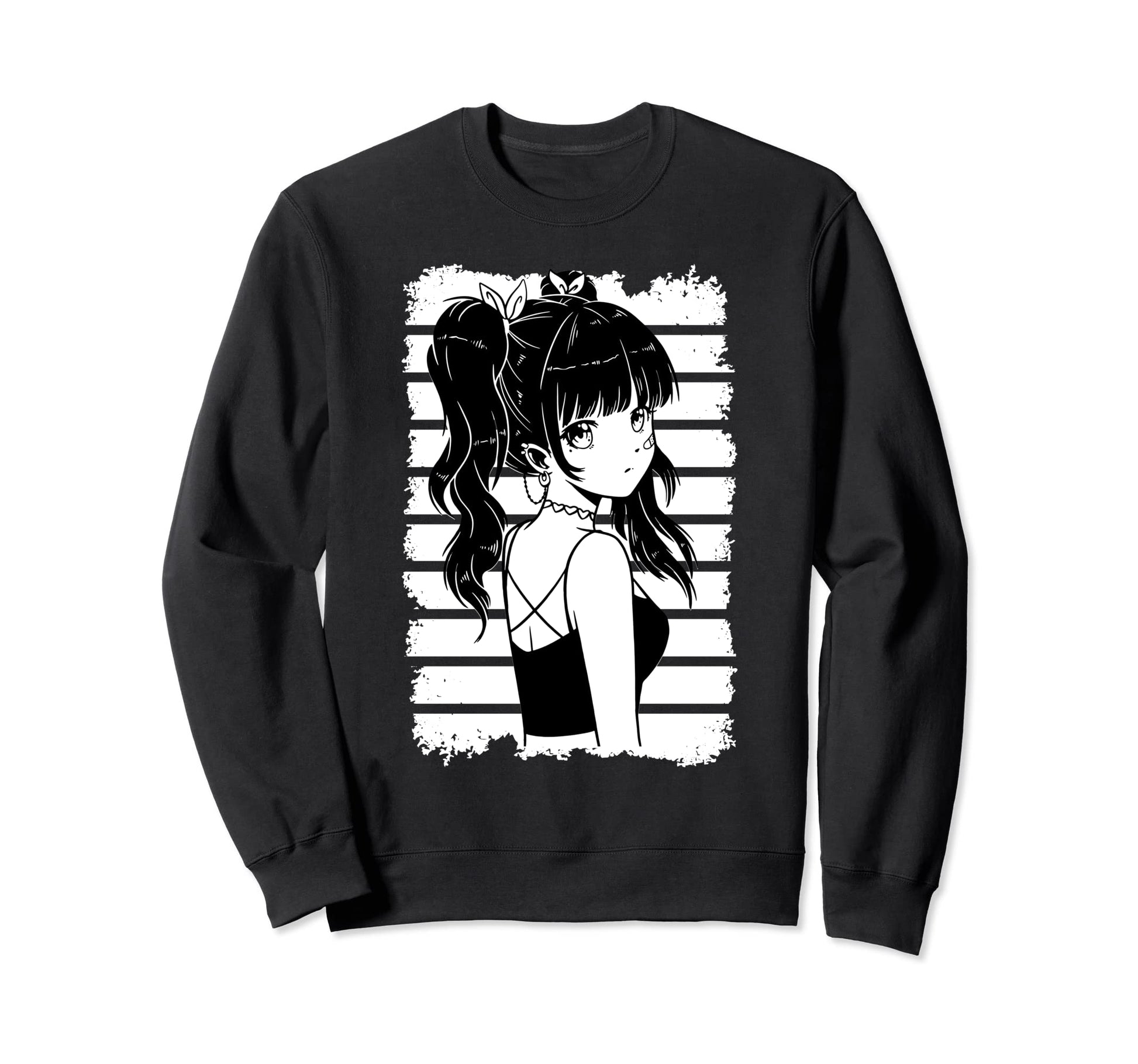 Kawaii Anime Goth Otaku Japanese Sweatshirt - Aesthetic Graphic Unisex - T-Shirt, Sweatshirt, Hoodie