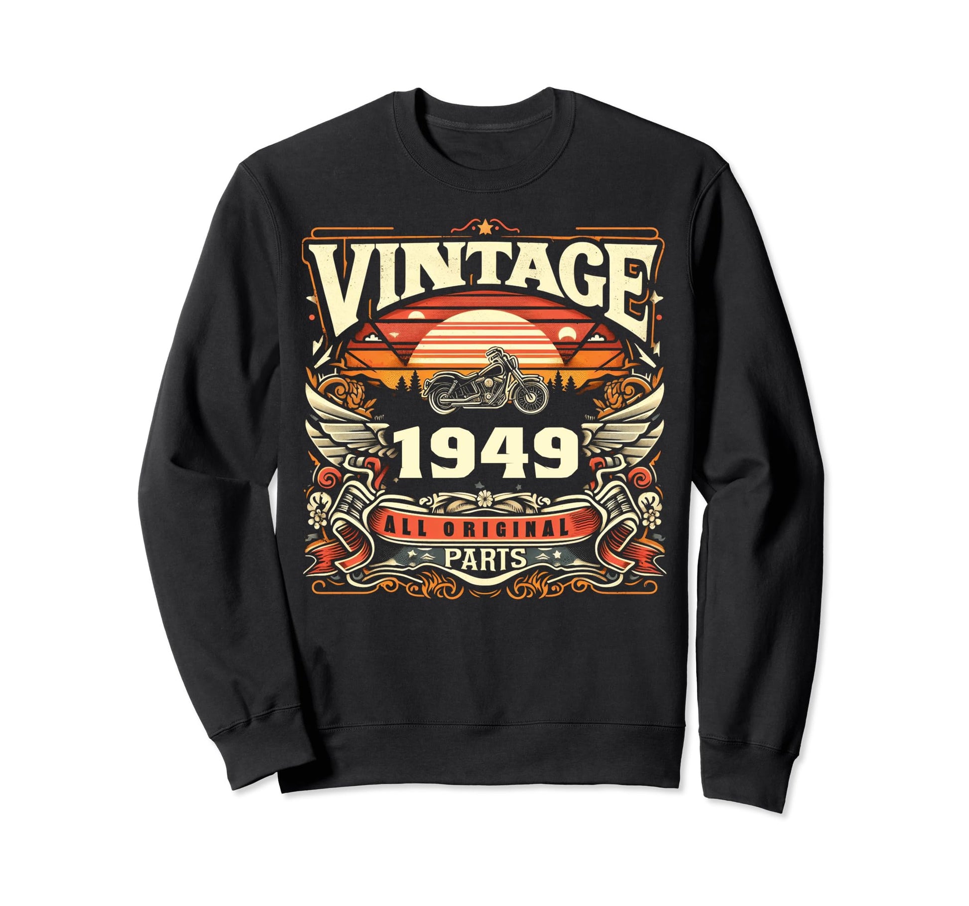 1949 Born 1949 75Th Birthday Sweatshirt - Casual Everyday Wear Unisex - T-Shirt, Sweatshirt, Hoodie
