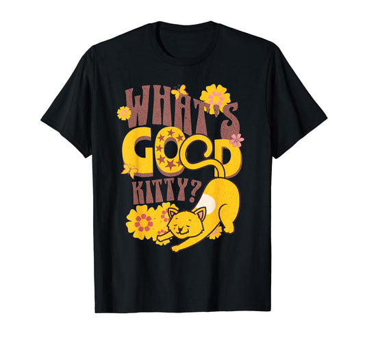 1960S Hippy Cat Boho Floral T-Shirt - Trendy Graphic Men Women - T-Shirt, Sweatshirt, Hoodie