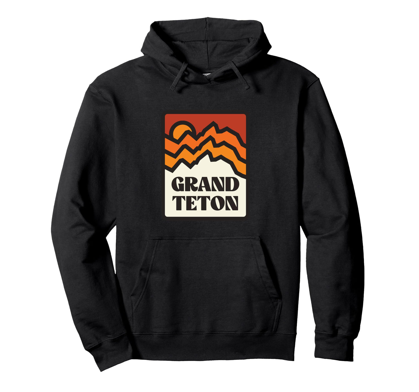 Grand Teton National Park Minimal Hoodie - Streetwear Style Unisex - T-Shirt, Sweatshirt, Hoodie