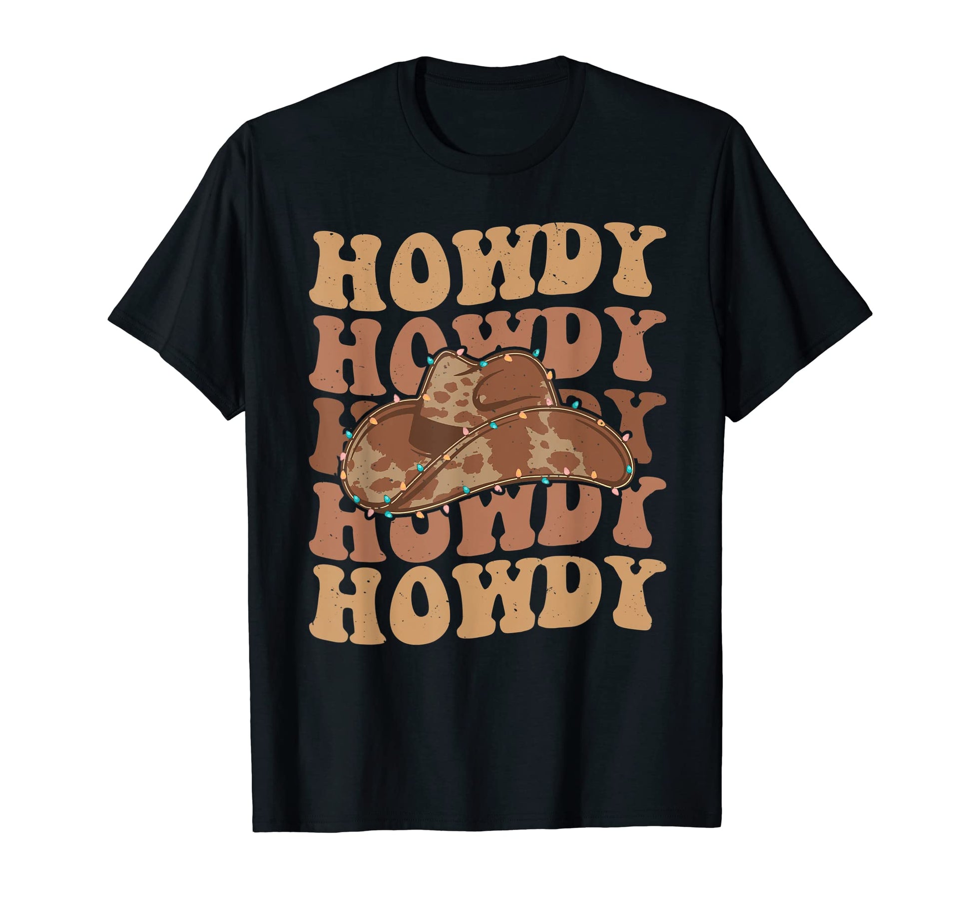 Rodeo Howdy Western Cowboy Hat T-Shirt - Custom Art Print Men Women - T-Shirt, Sweatshirt, Hoodie