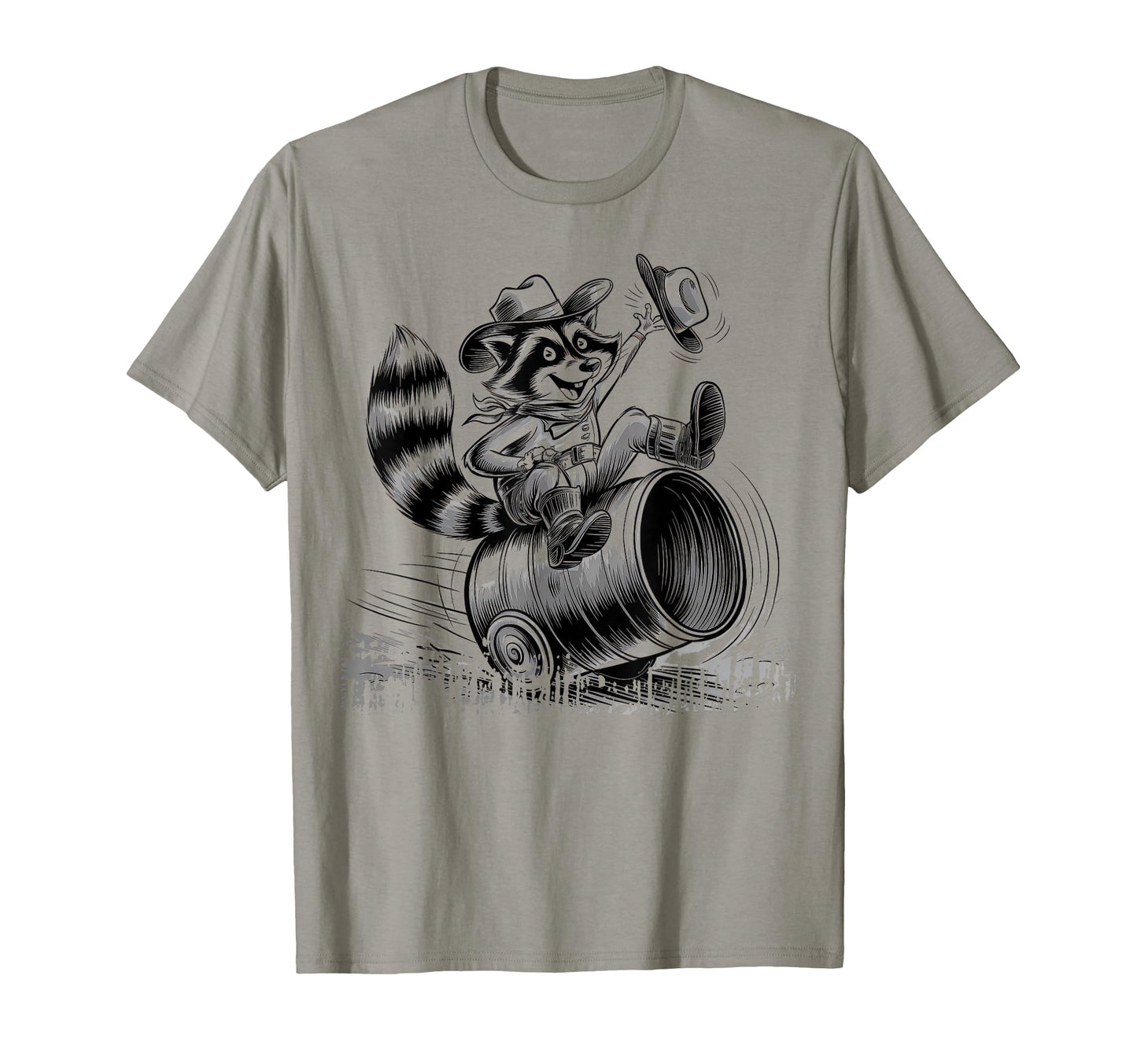 Raccoon 90S Country Music Western T-Shirt - Unique Graphic for Adults - T-Shirt, Sweatshirt, Hoodie