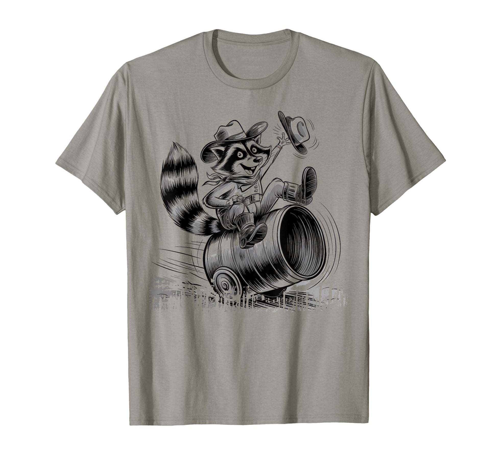 Raccoon 90S Country Music Western T-Shirt - Unique Graphic for Adults - T-Shirt, Sweatshirt, Hoodie