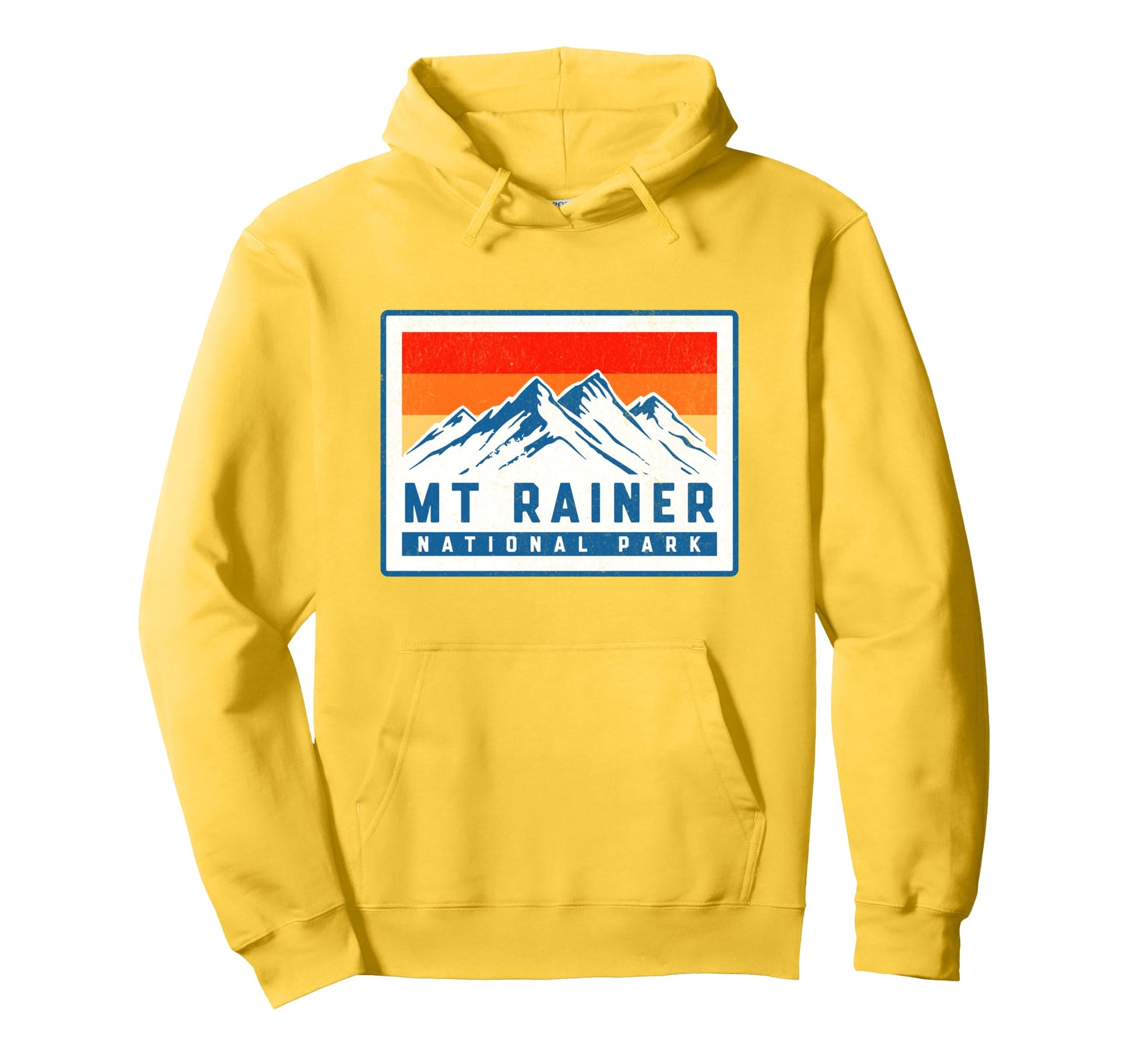 Mount Rainer National Park Washington Hoodie - Minimalist Print for Adults - T-Shirt, Sweatshirt, Hoodie
