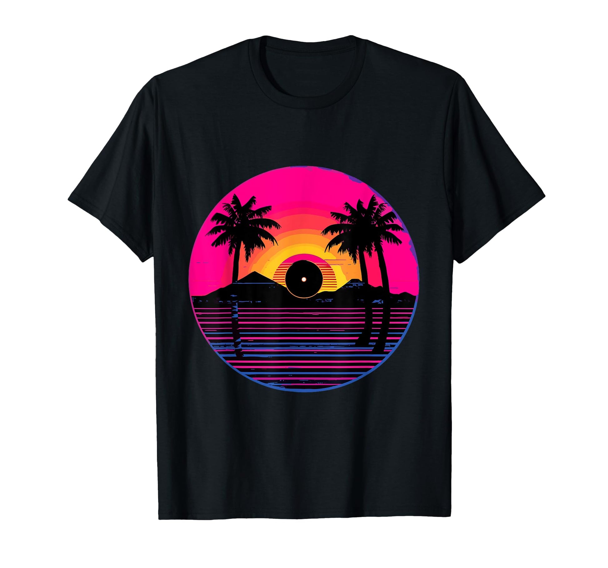Vinyl Record Vaporwave Turntable T-Shirt - Casual Everyday Wear for Adults - T-Shirt, Sweatshirt, Hoodie