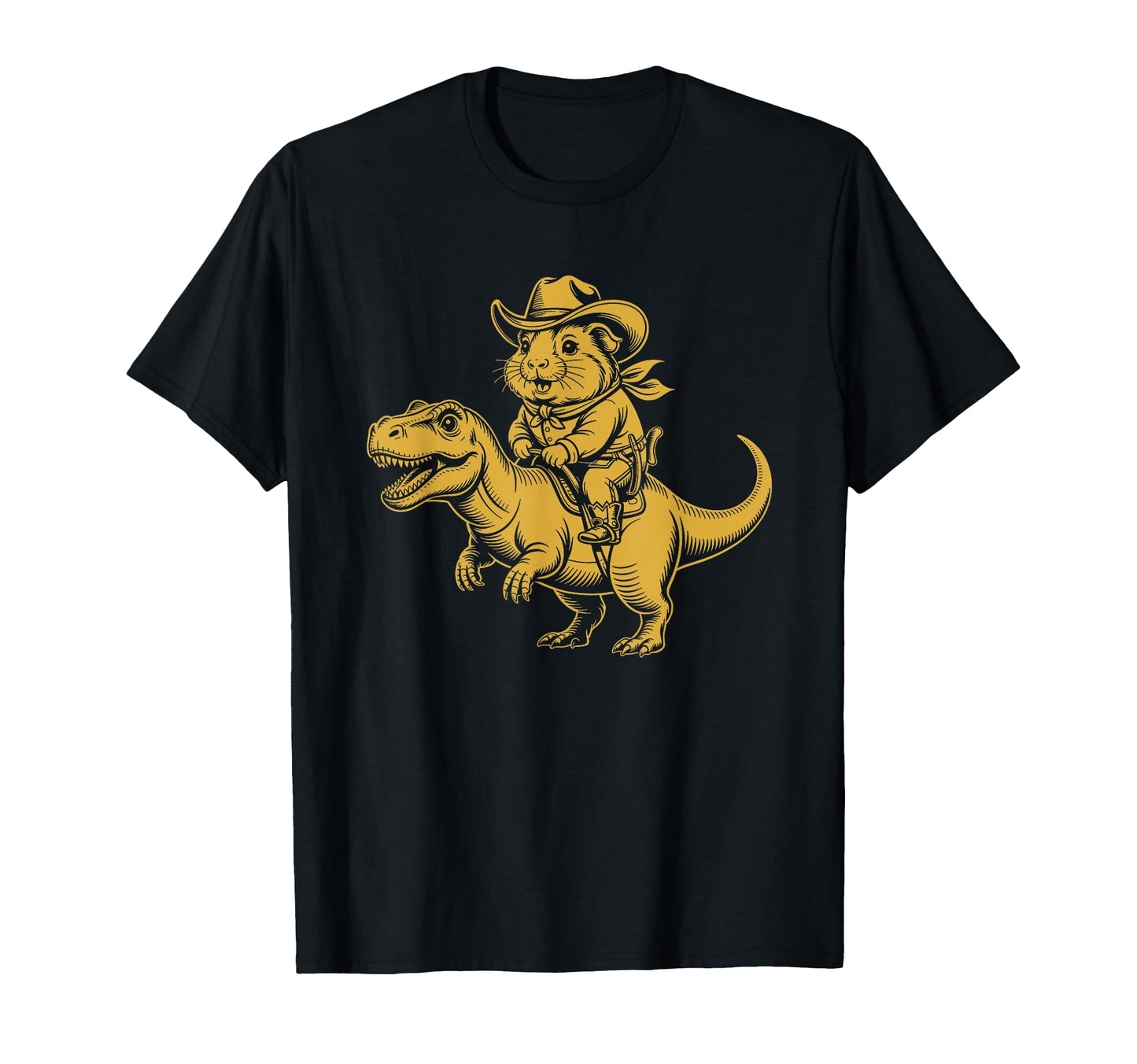 Guinea Pig Cowboy Dinosaur T-Shirt - Casual Everyday Wear for Adults - T-Shirt, Sweatshirt, Hoodie