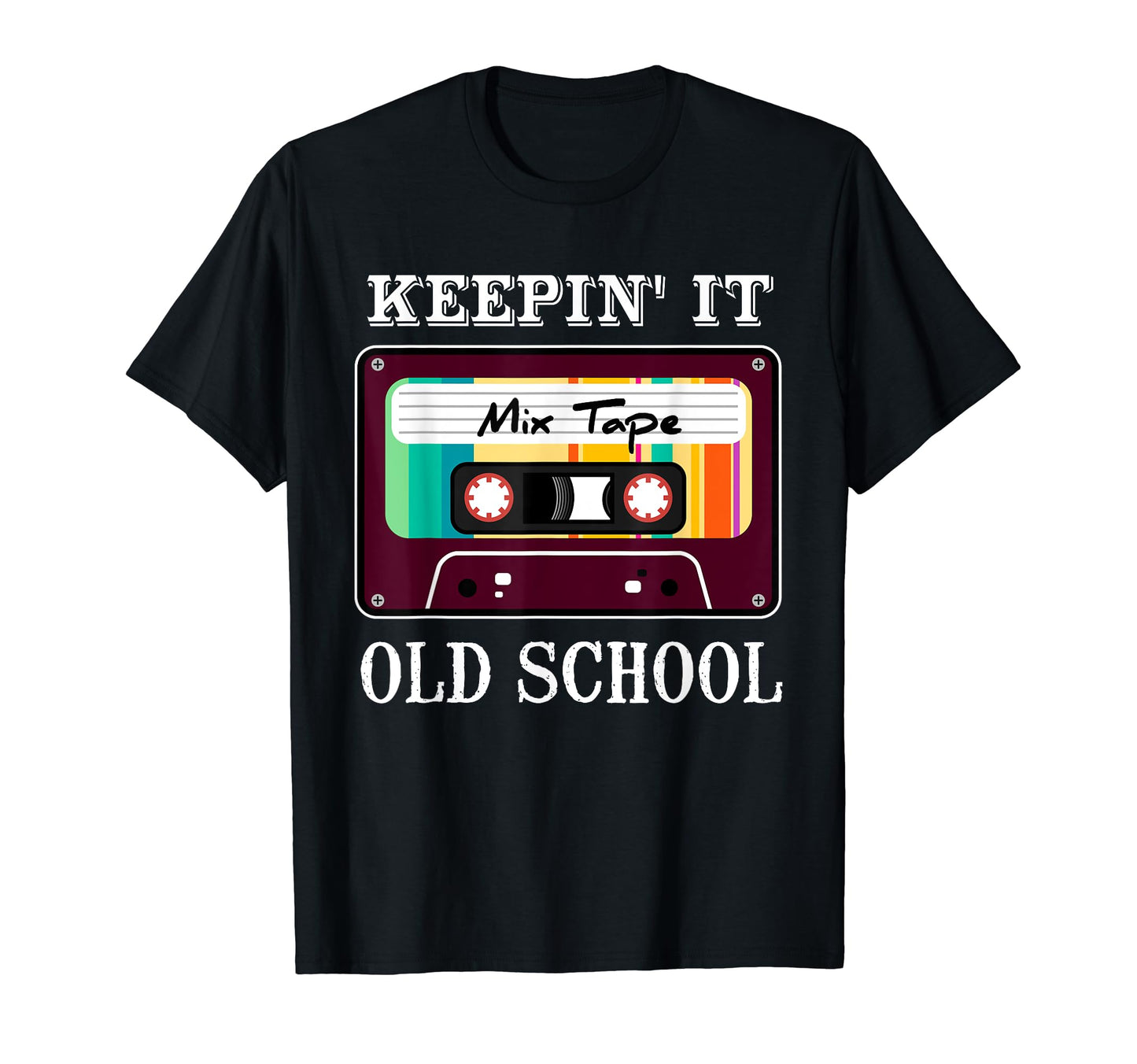 Old School Hip Hop 80S 90S Mixtape T-Shirt - Custom Art Print for Adults - T-Shirt, Sweatshirt, Hoodie