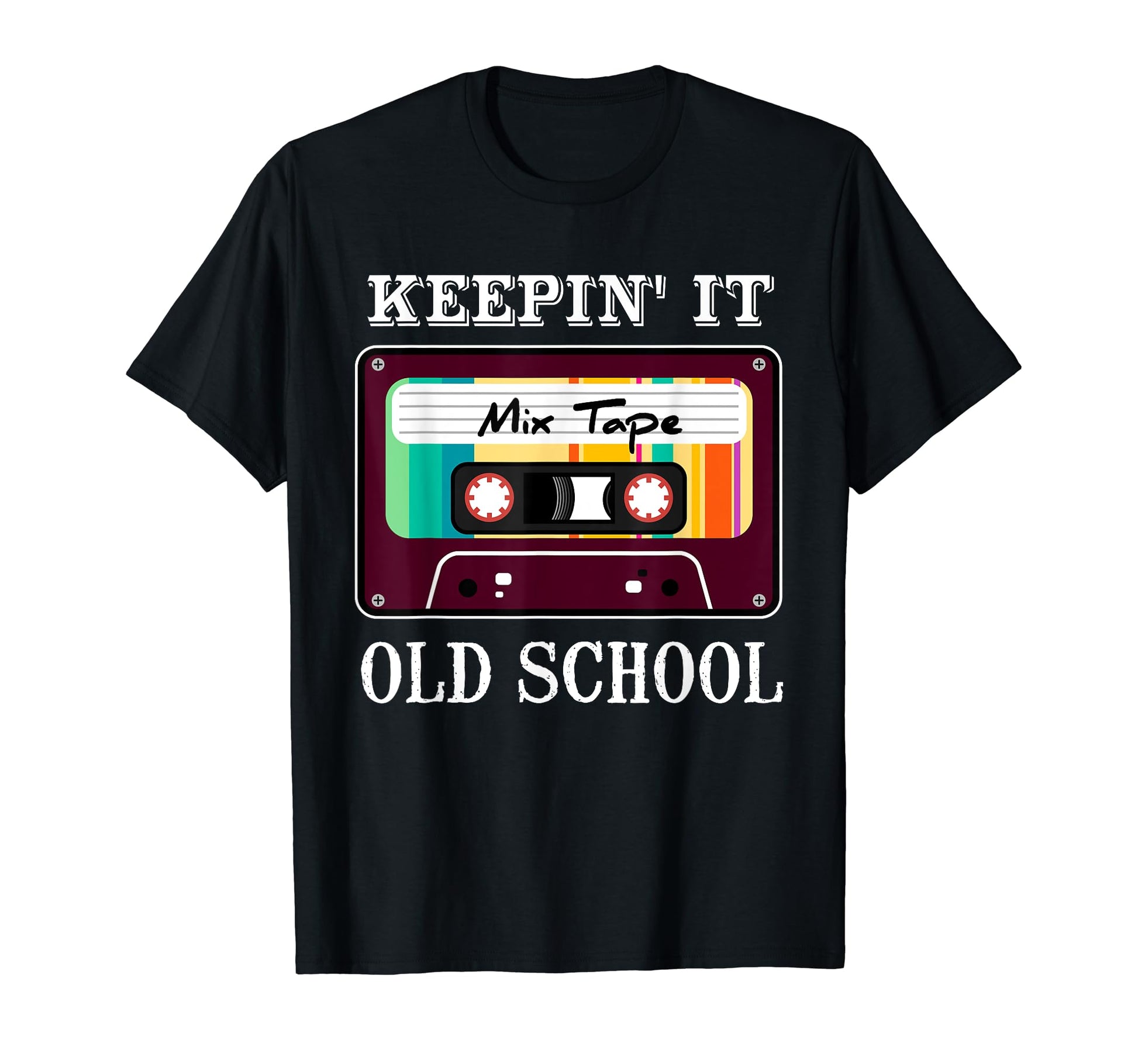 Old School Hip Hop 80S 90S Mixtape T-Shirt - Custom Art Print for Adults - T-Shirt, Sweatshirt, Hoodie