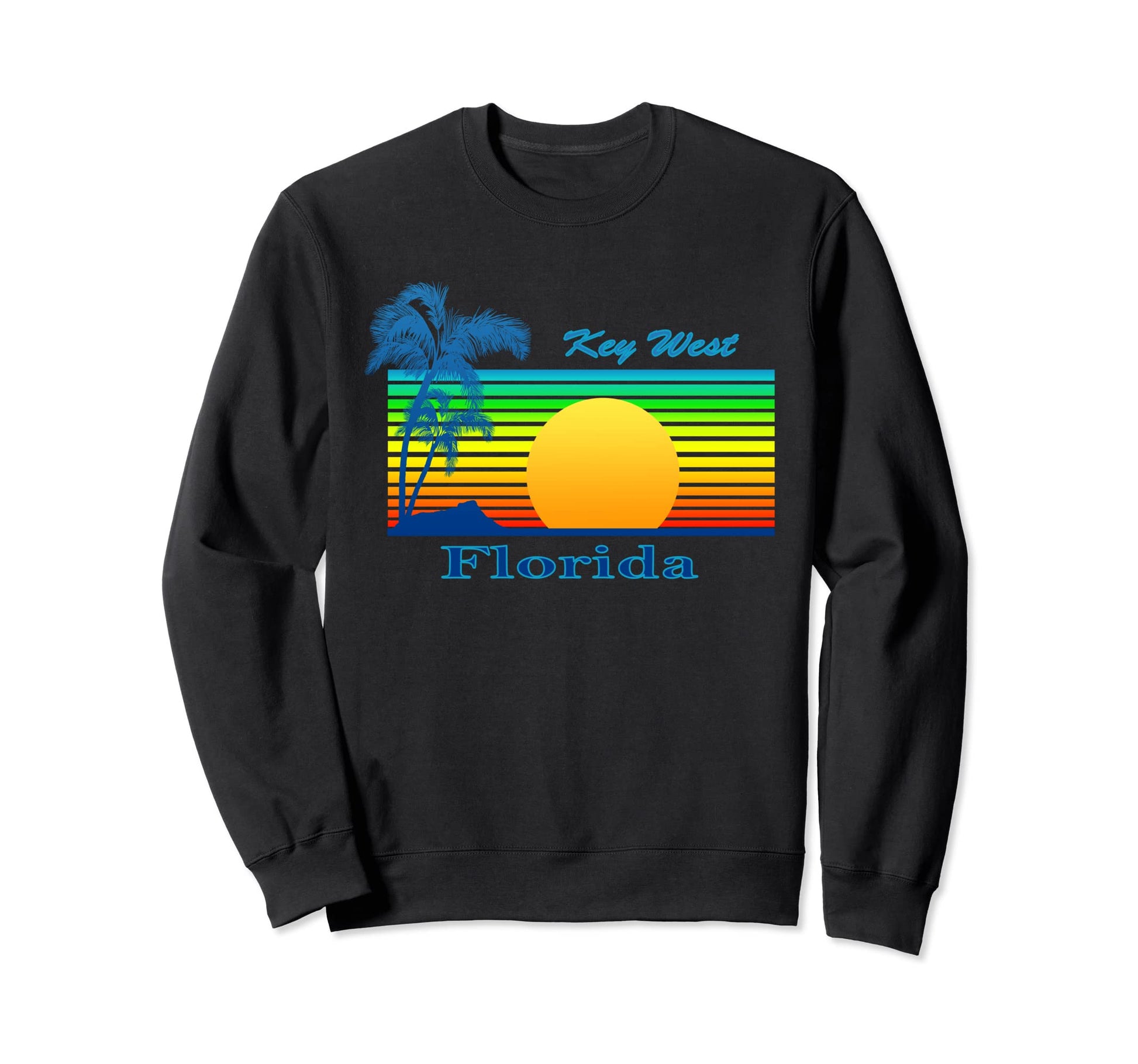 Key West Florida Tropical Beach Sweatshirt - Trendy Graphic for Adults - T-Shirt, Sweatshirt, Hoodie