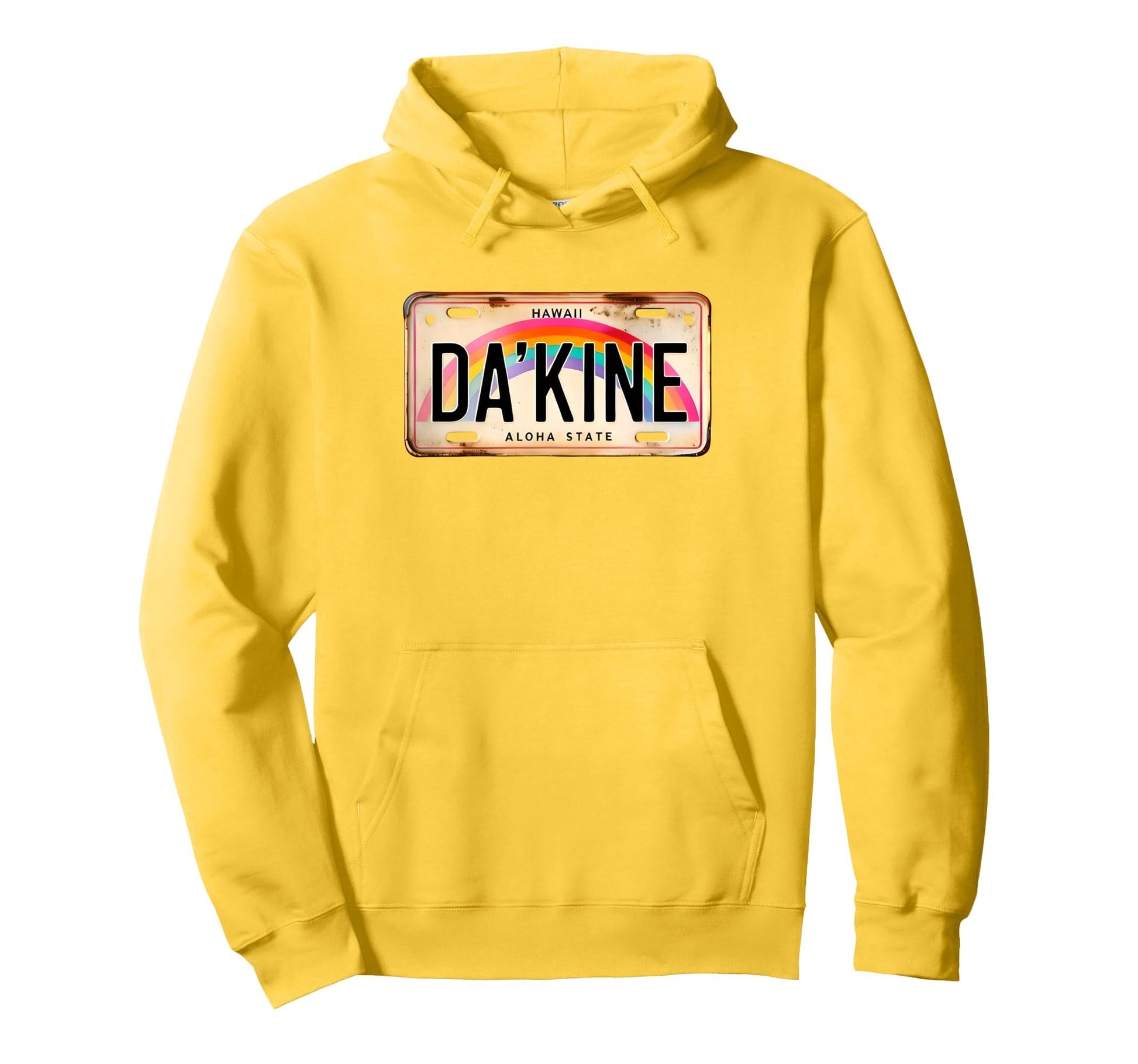 Dakine Hawaiian Pidgin Hawaii License Hoodie - Aesthetic Graphic Men Women - T-Shirt, Sweatshirt, Hoodie