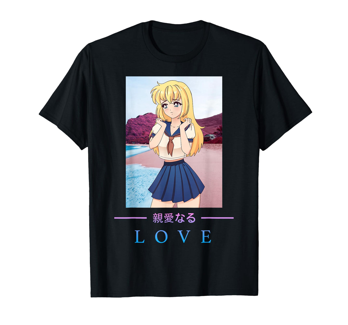 Anime Love Japanese Aesthetic T-Shirt - Streetwear Style Men Women - T-Shirt, Sweatshirt, Hoodie