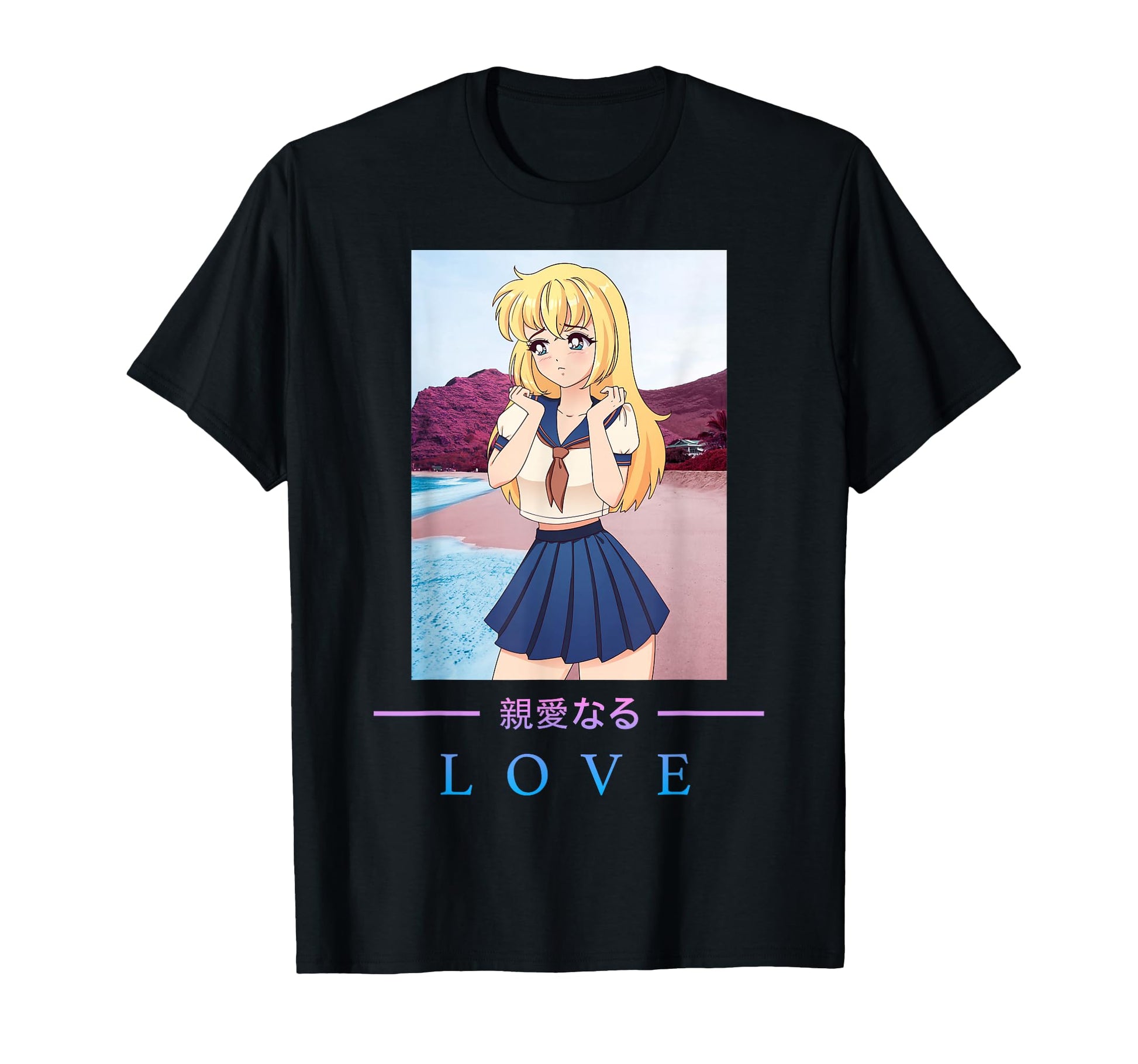 Anime Love Japanese Aesthetic T-Shirt - Streetwear Style Men Women - T-Shirt, Sweatshirt, Hoodie