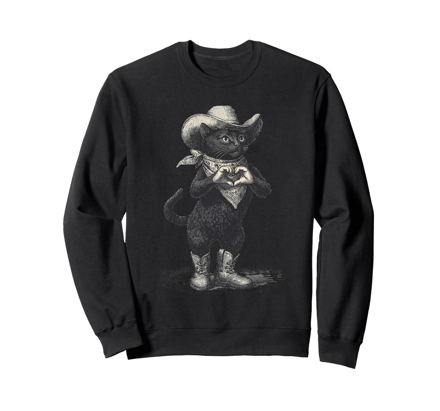 Western Country Cowgirl Funny Sweatshirt - Trendy Graphic for Adults - T-Shirt, Sweatshirt, Hoodie