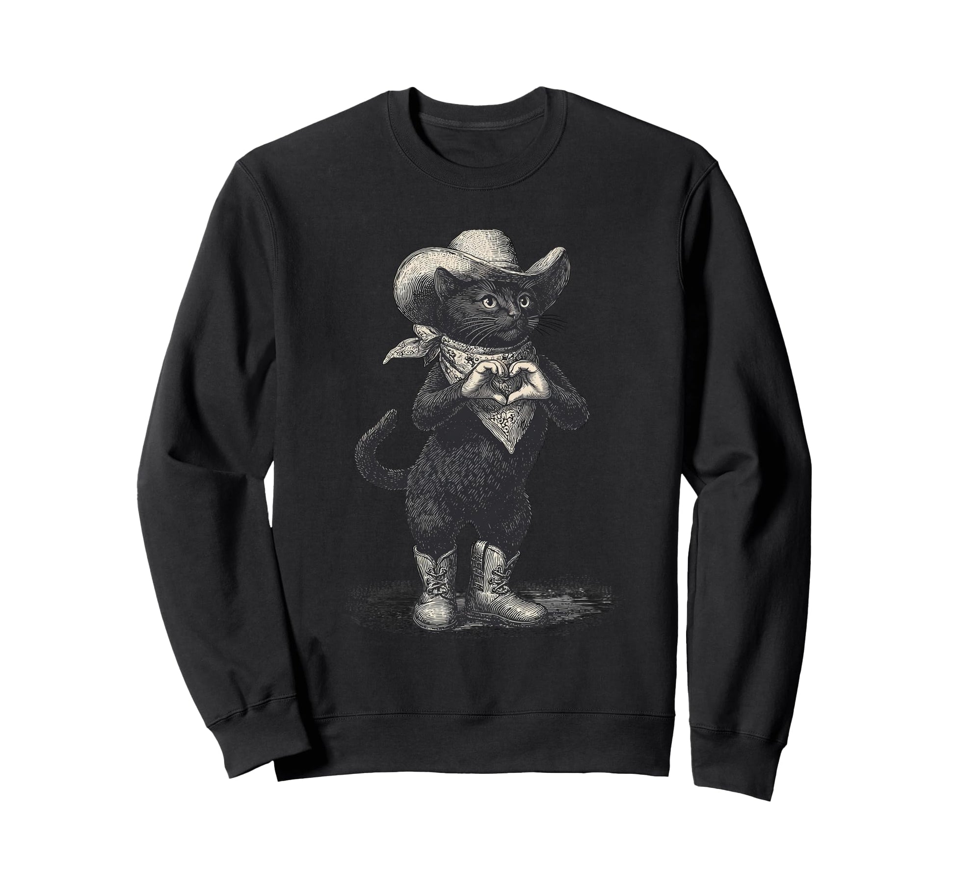 Western Country Cowgirl Funny Sweatshirt - Trendy Graphic for Adults - T-Shirt, Sweatshirt, Hoodie