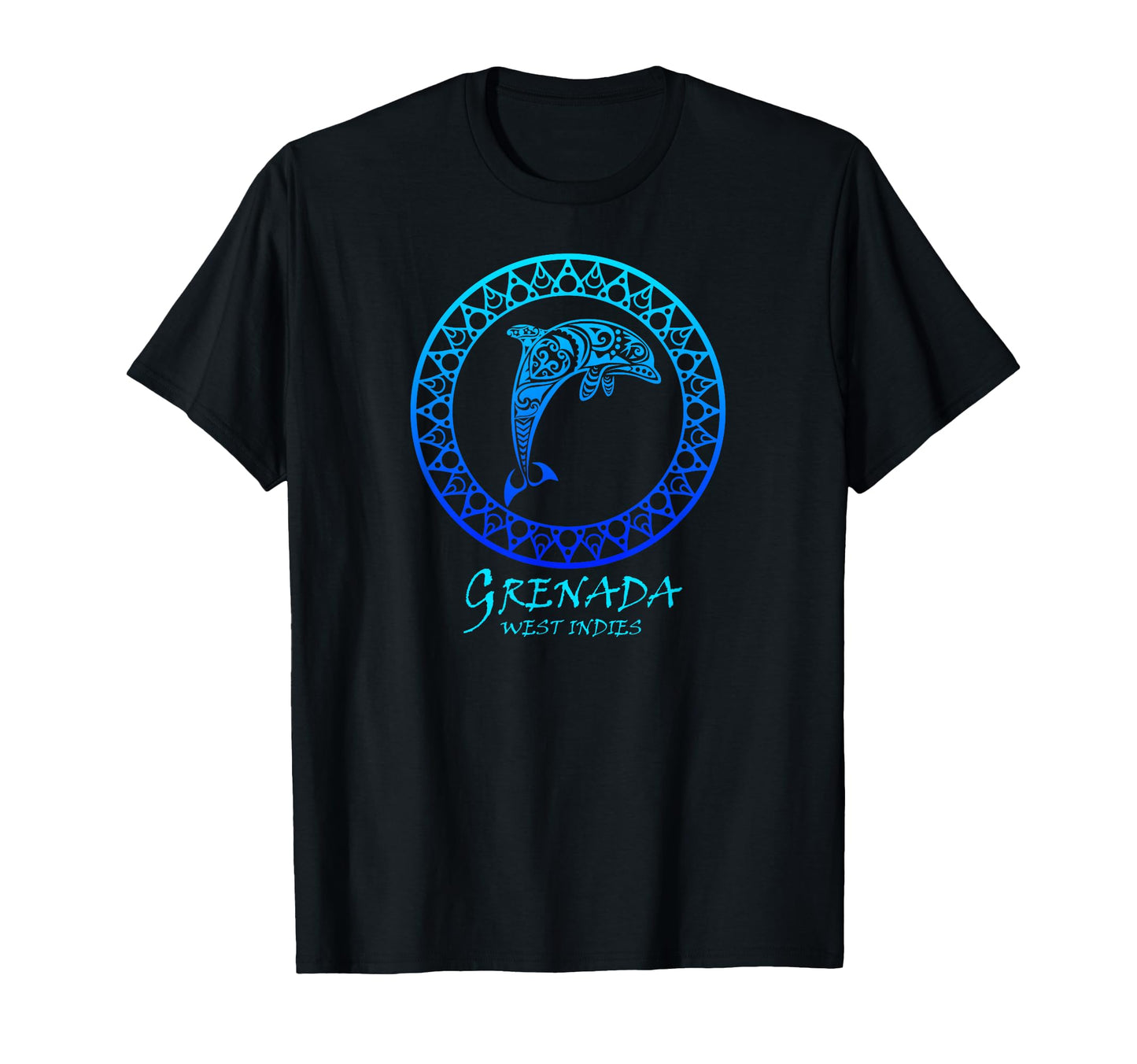 Grenada West Indies Tribal Dolphin T-Shirt - Unique Graphic for Adults - T-Shirt, Sweatshirt, Hoodie