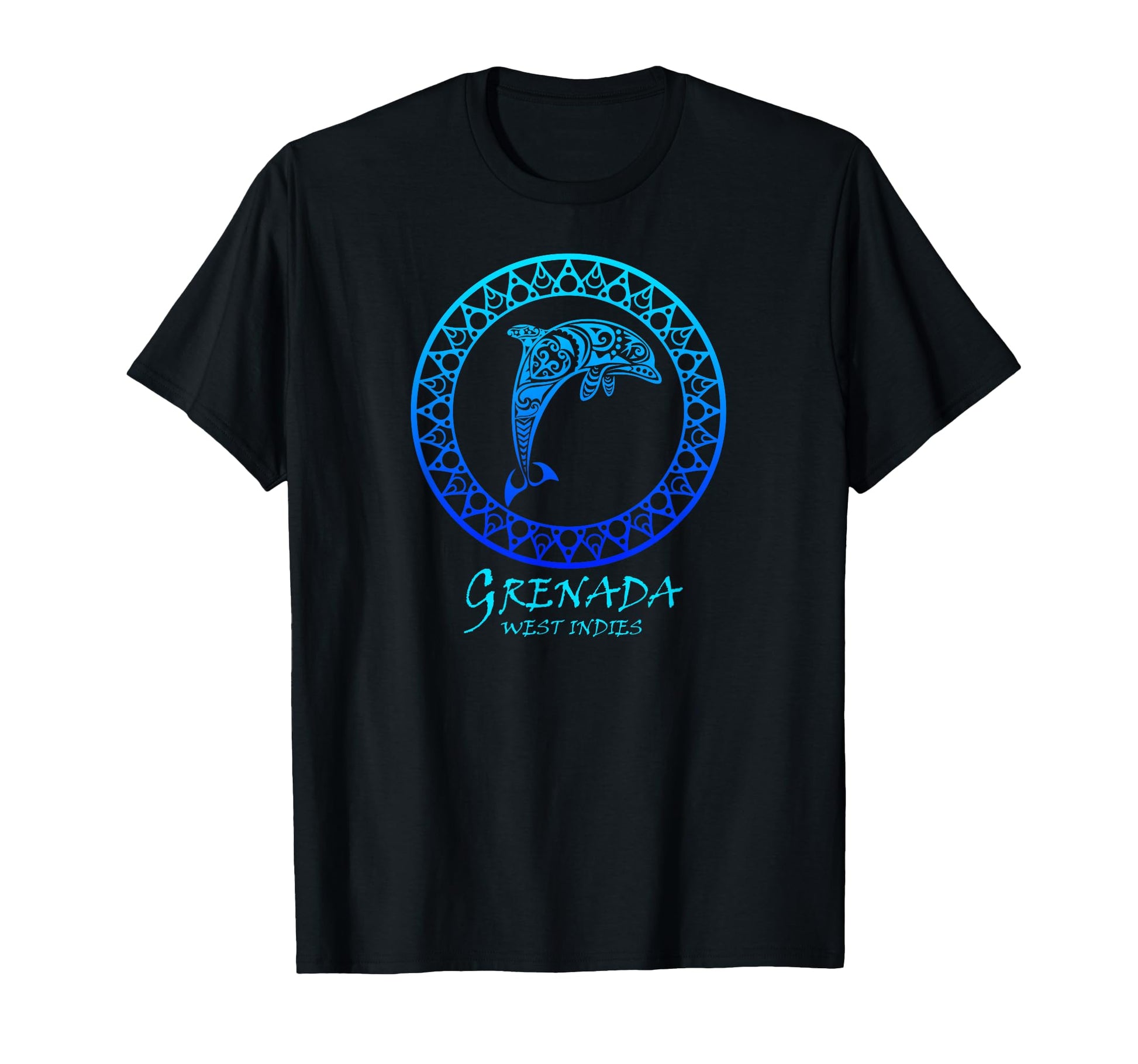 Grenada West Indies Tribal Dolphin T-Shirt - Unique Graphic for Adults - T-Shirt, Sweatshirt, Hoodie