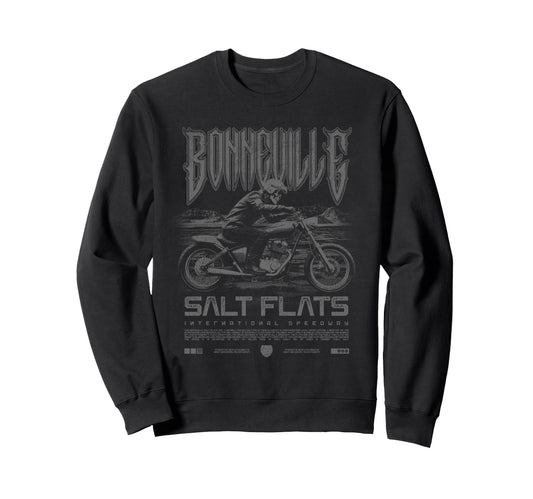 Bonneville Salt Flats Motorcycle Sweatshirt - Custom Art Print for Adults - T-Shirt, Sweatshirt, Hoodie