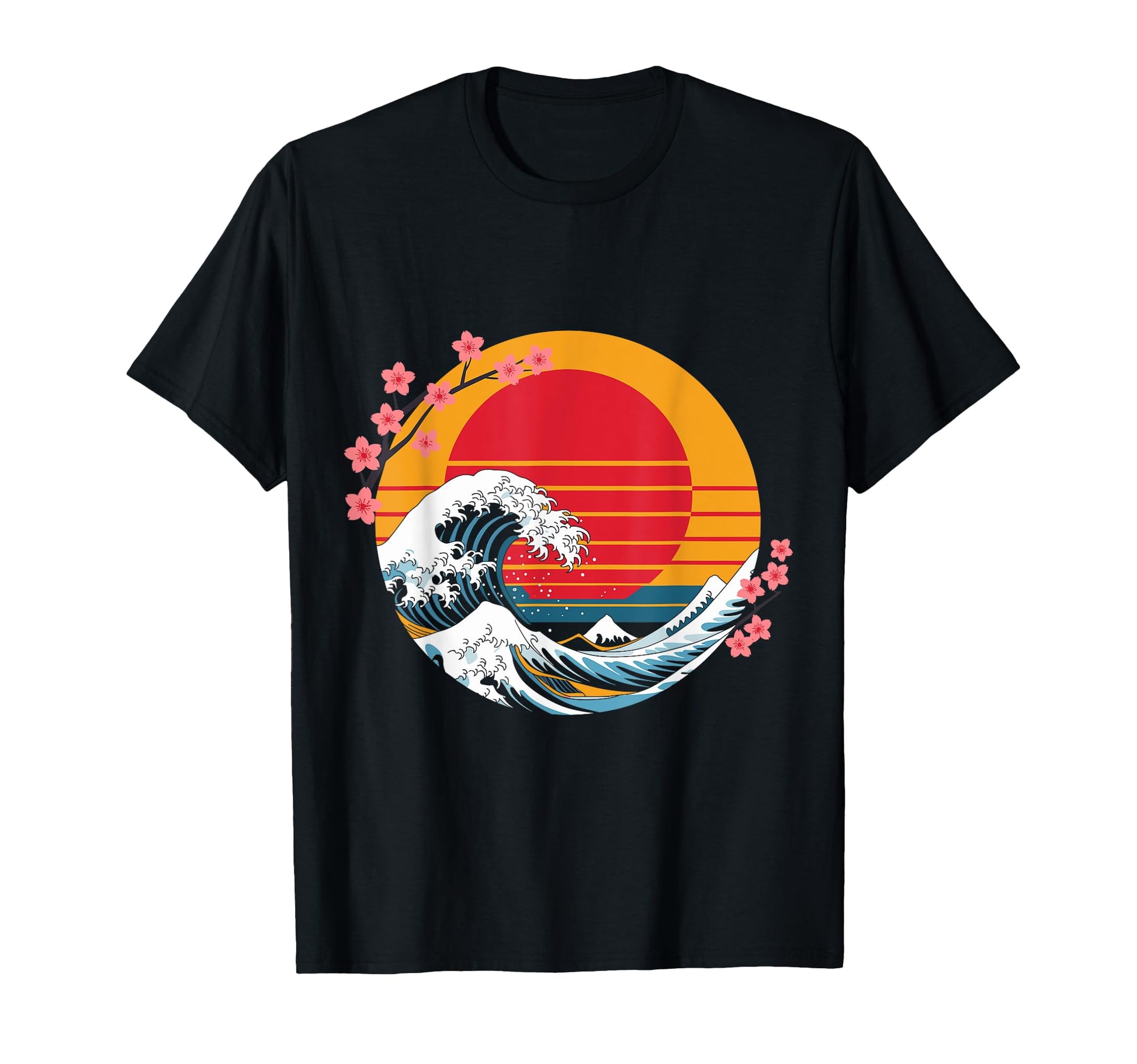 Big Wave Vaporwave Aesthetic 80S T-Shirt - Streetwear Style Men Women - T-Shirt, Sweatshirt, Hoodie