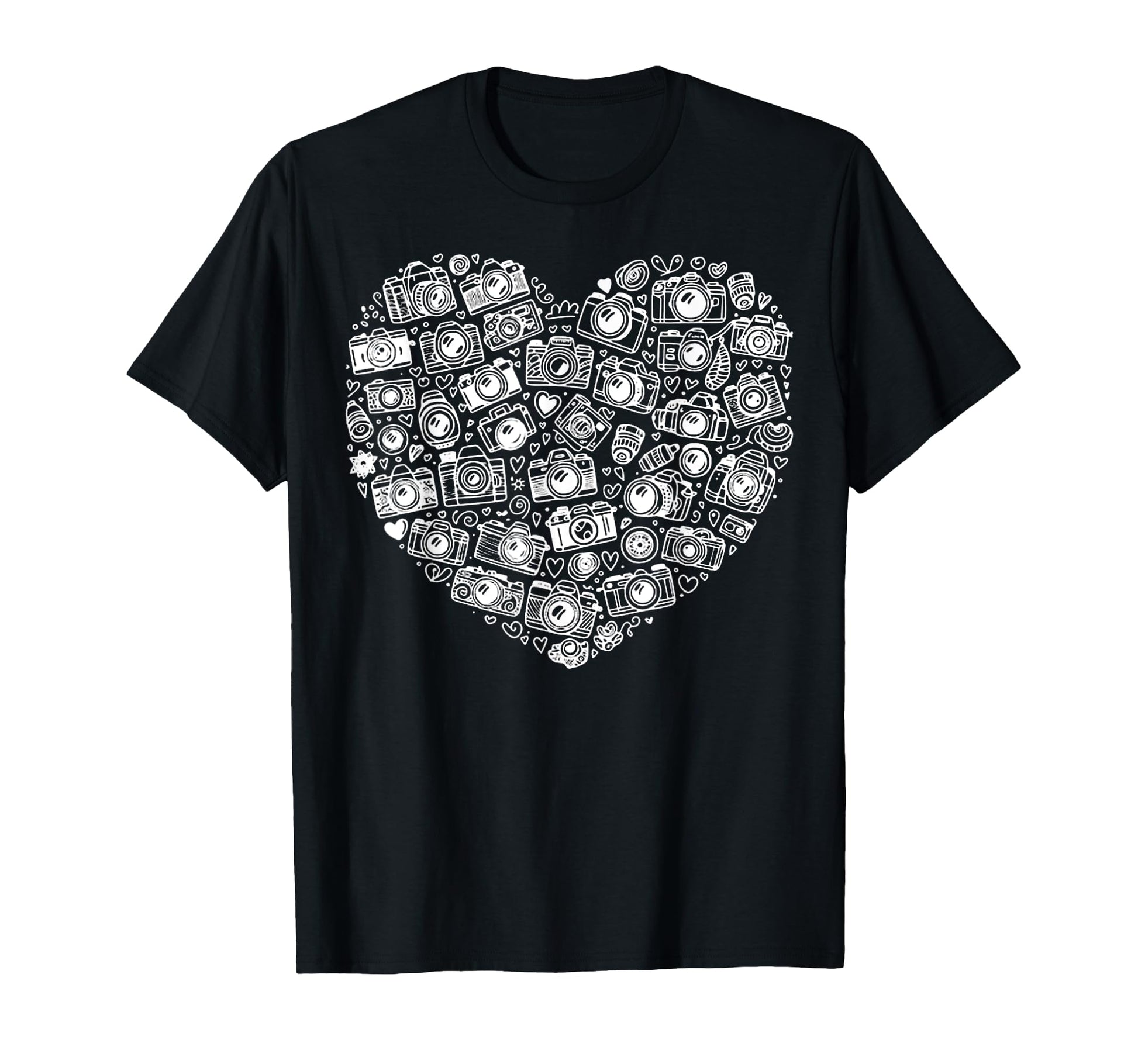 Heart Photographer T-Shirt - Aesthetic Graphic for Adults - T-Shirt, Sweatshirt, Hoodie
