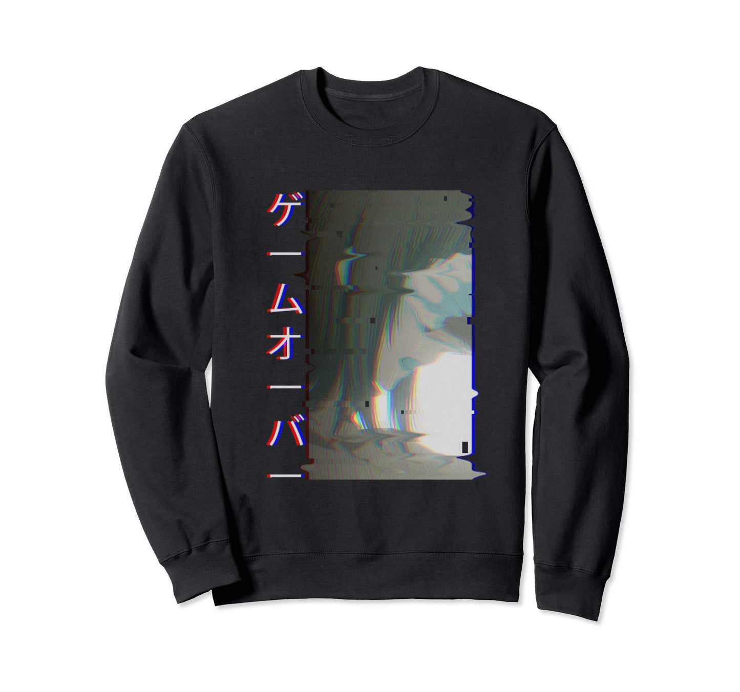 Sad Anime Game Over Aesthetic Sweatshirt - Trendy Graphic Men Women - T-Shirt, Sweatshirt, Hoodie
