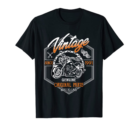 Birthday 1991 Gift Motorcycle 32 T-Shirt - Fun Novelty Design for Adults - T-Shirt, Sweatshirt, Hoodie