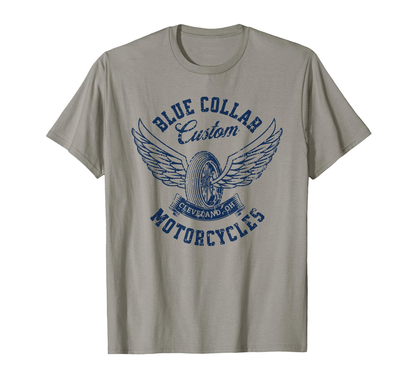 Blue Collar Custom Motorcycles T-Shirt - Casual Everyday Wear Unisex - T-Shirt, Sweatshirt, Hoodie