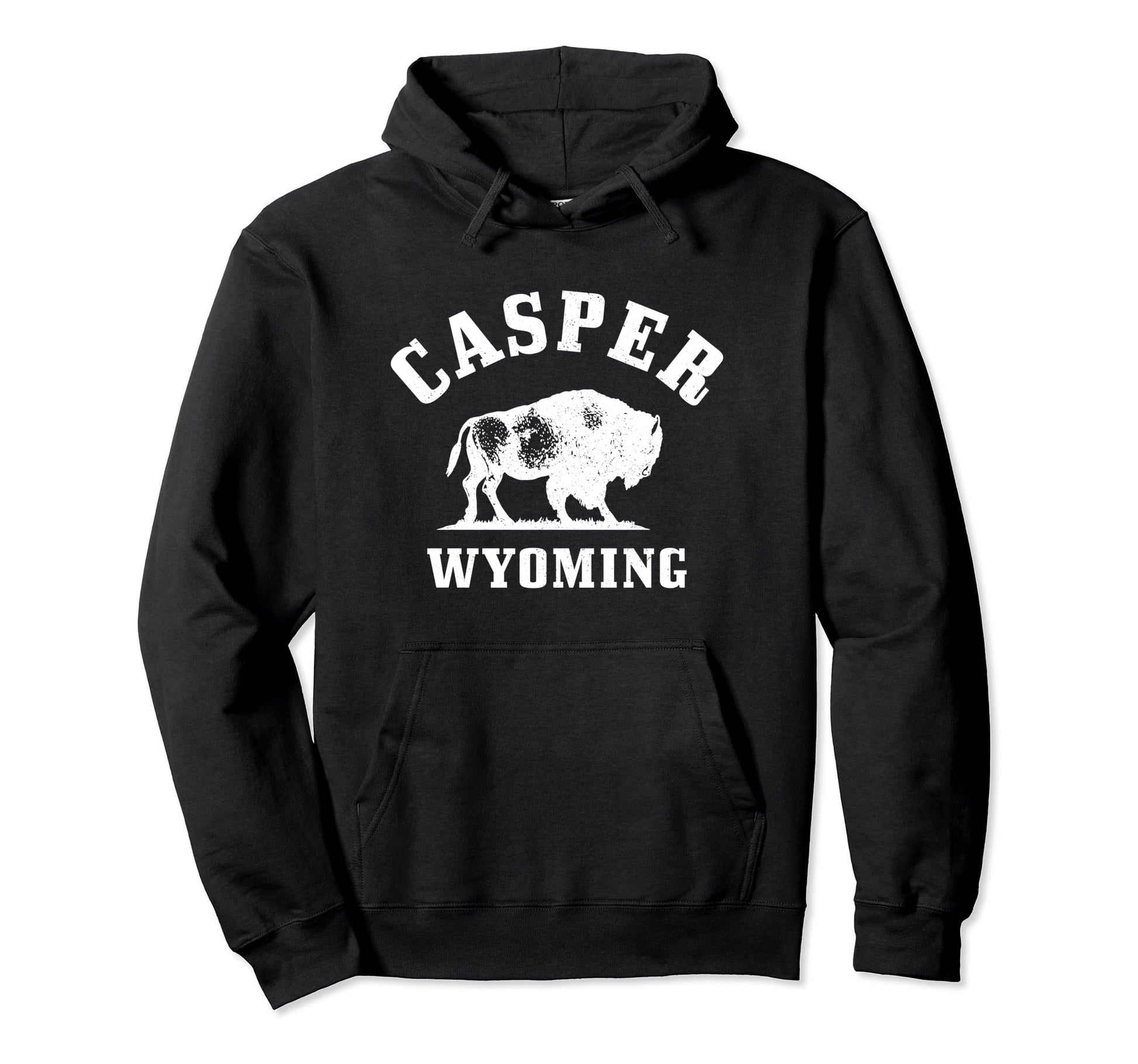 Casper Wyoming Cowboy State Bison Hoodie - Custom Art Print Men Women - T-Shirt, Sweatshirt, Hoodie