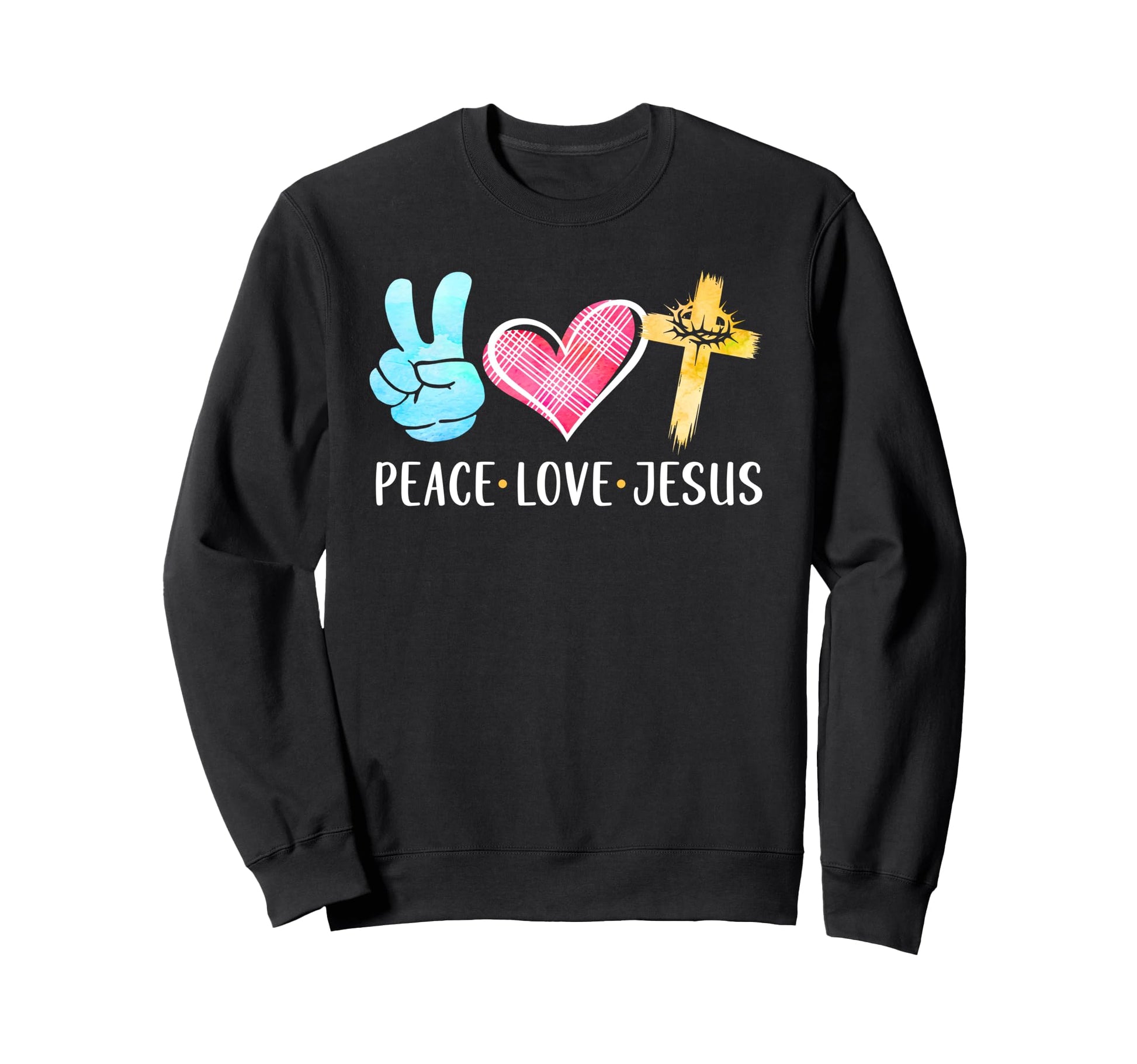 Christian Faith Jesus God Lover Sweatshirt - Minimalist Print for Adults - T-Shirt, Sweatshirt, Hoodie