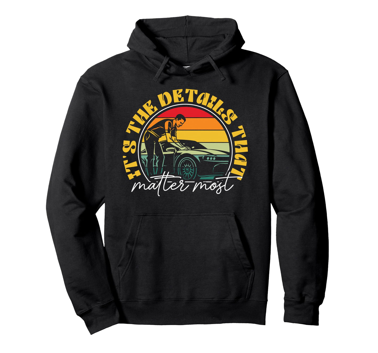 Professional Car Detailer Automobile Hoodie - Trendy Graphic for Adults - T-Shirt, Sweatshirt, Hoodie