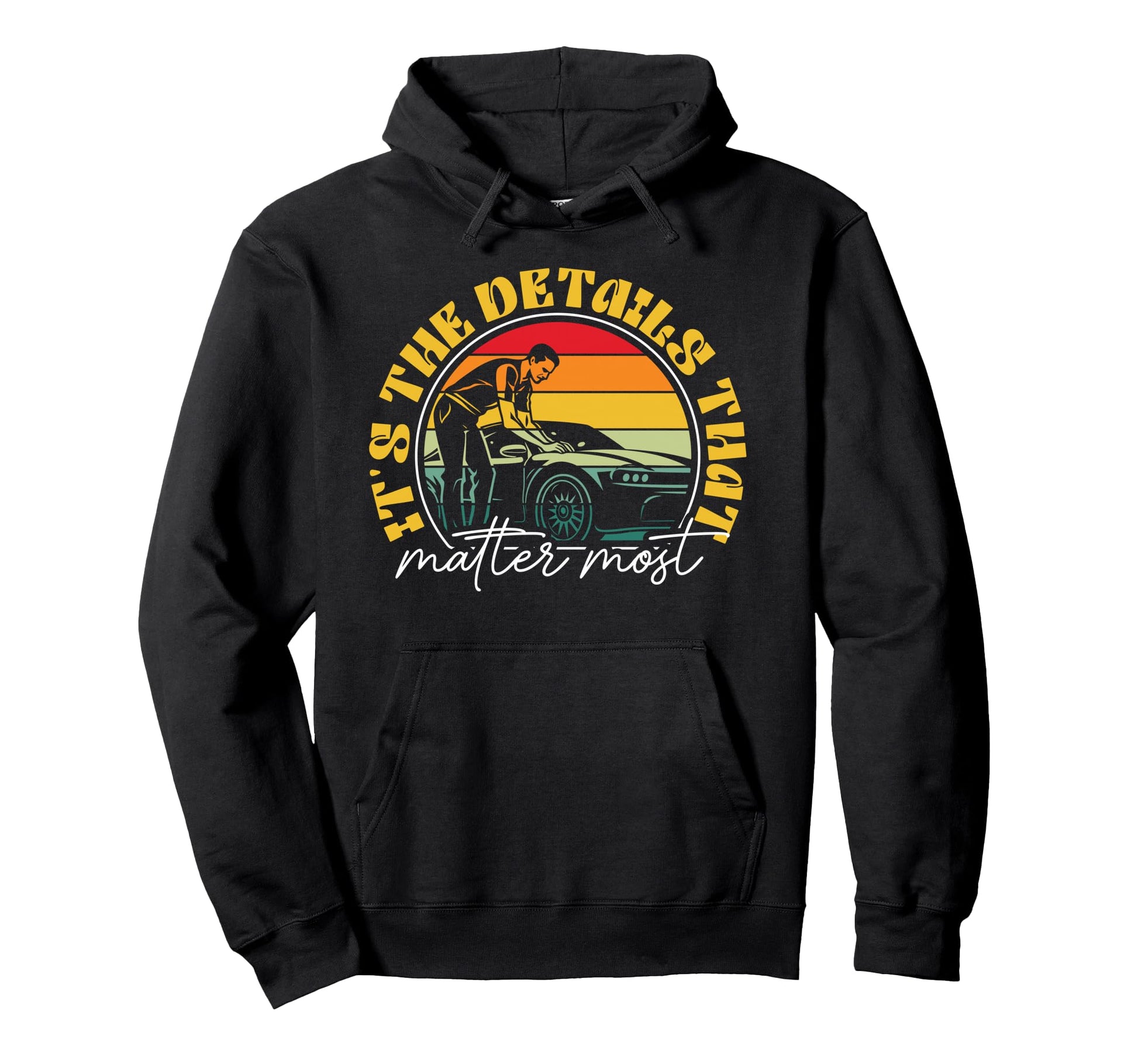 Professional Car Detailer Automobile Hoodie - Trendy Graphic for Adults - T-Shirt, Sweatshirt, Hoodie