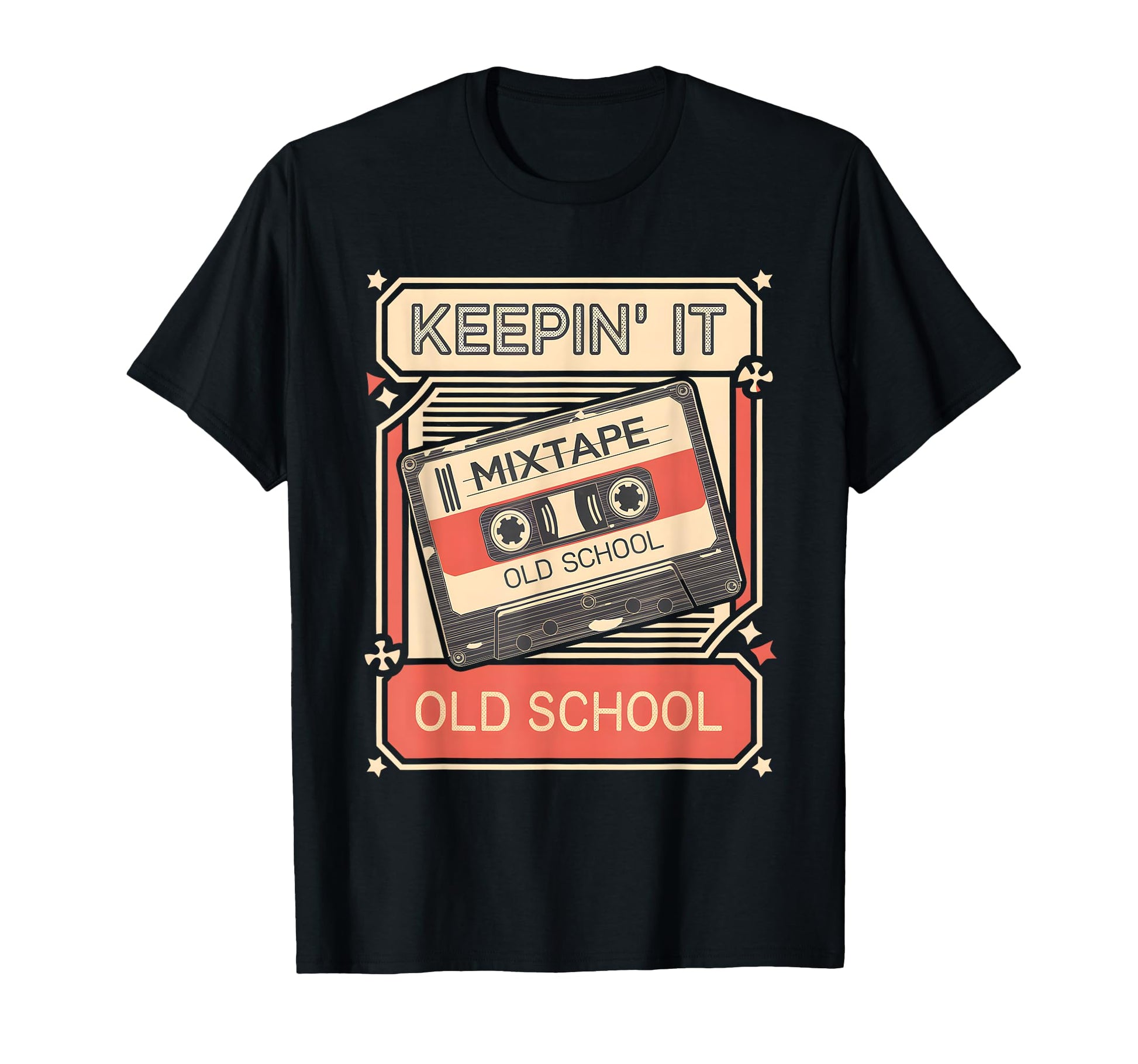 Old School Hip Hop 80S 90S Cassette T-Shirt - Minimalist Print for Adults - T-Shirt, Sweatshirt, Hoodie