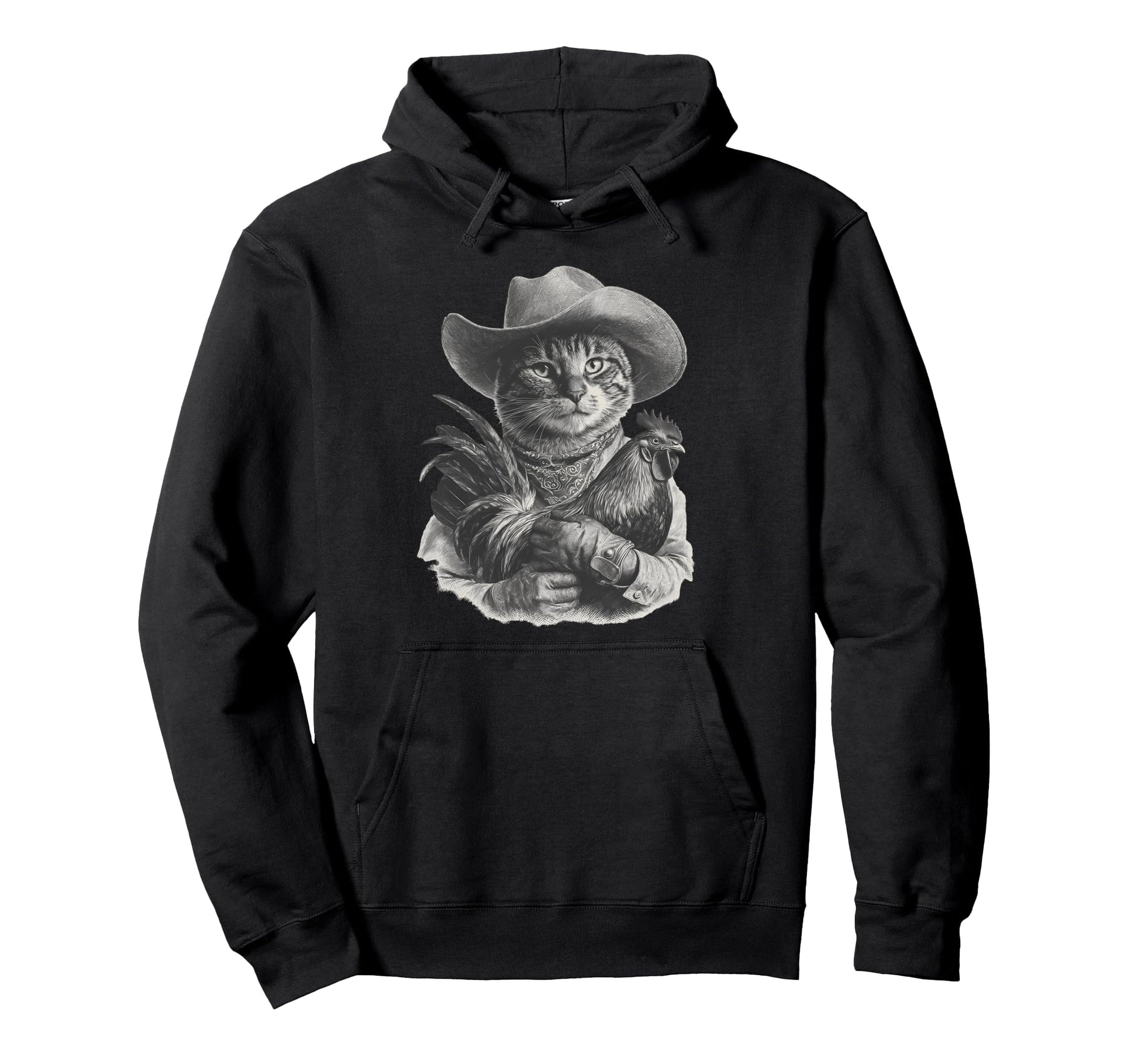 Western Country Cowgirl Funny Cowboy Hoodie - Fun Novelty Design Men Women - T-Shirt, Sweatshirt, Hoodie