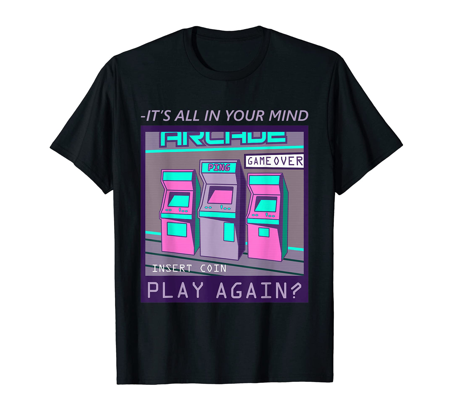 Its All Your Mind Vaporwave Japanese T-Shirt - Unique Graphic for Adults - T-Shirt, Sweatshirt, Hoodie