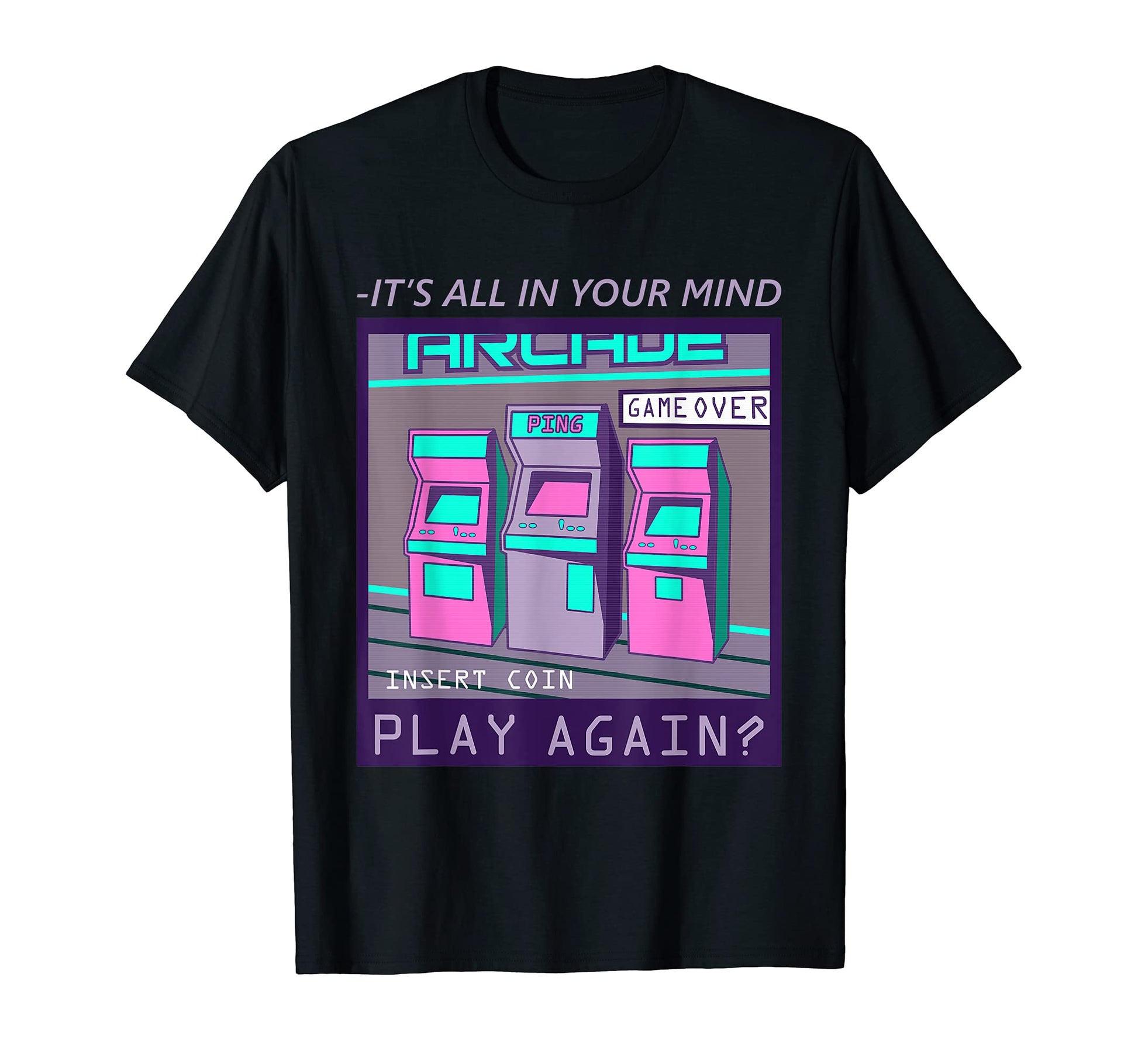 Its All Your Mind Vaporwave Japanese T-Shirt - Unique Graphic for Adults - T-Shirt, Sweatshirt, Hoodie