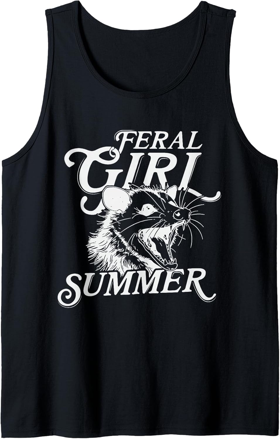 Feral Girl Summer Opossum Collection Graphics - Adult & Kids T-Shirts, Sweatshirts & Hoodies apparel design preview 1