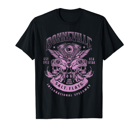 Bonneville Salt Flats Motorcycle Racing T-Shirt - Novelty Apparel Unisex - T-Shirt, Sweatshirt, Hoodie