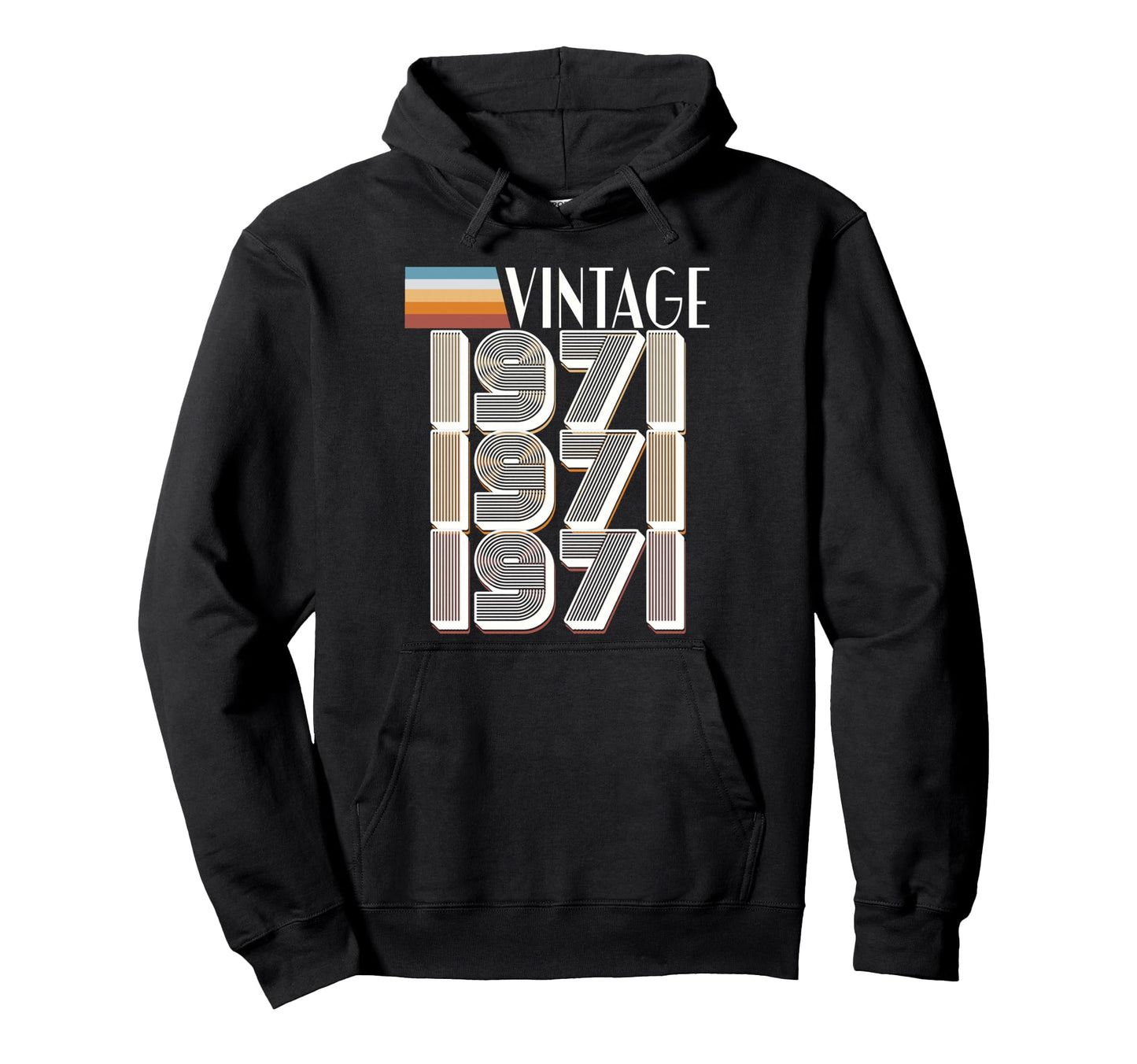1971 52Nd Birthday Hoodie - Custom Art Print Unisex - T-Shirt, Sweatshirt, Hoodie