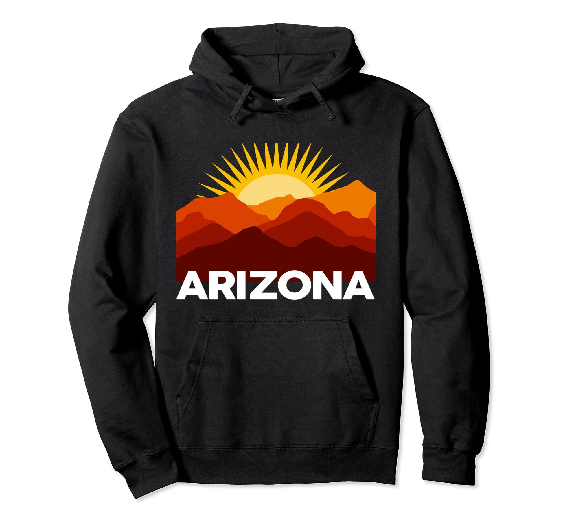Arizona Mountain Sunset Southwest Hoodie - Novelty Apparel for Adults - T-Shirt, Sweatshirt, Hoodie