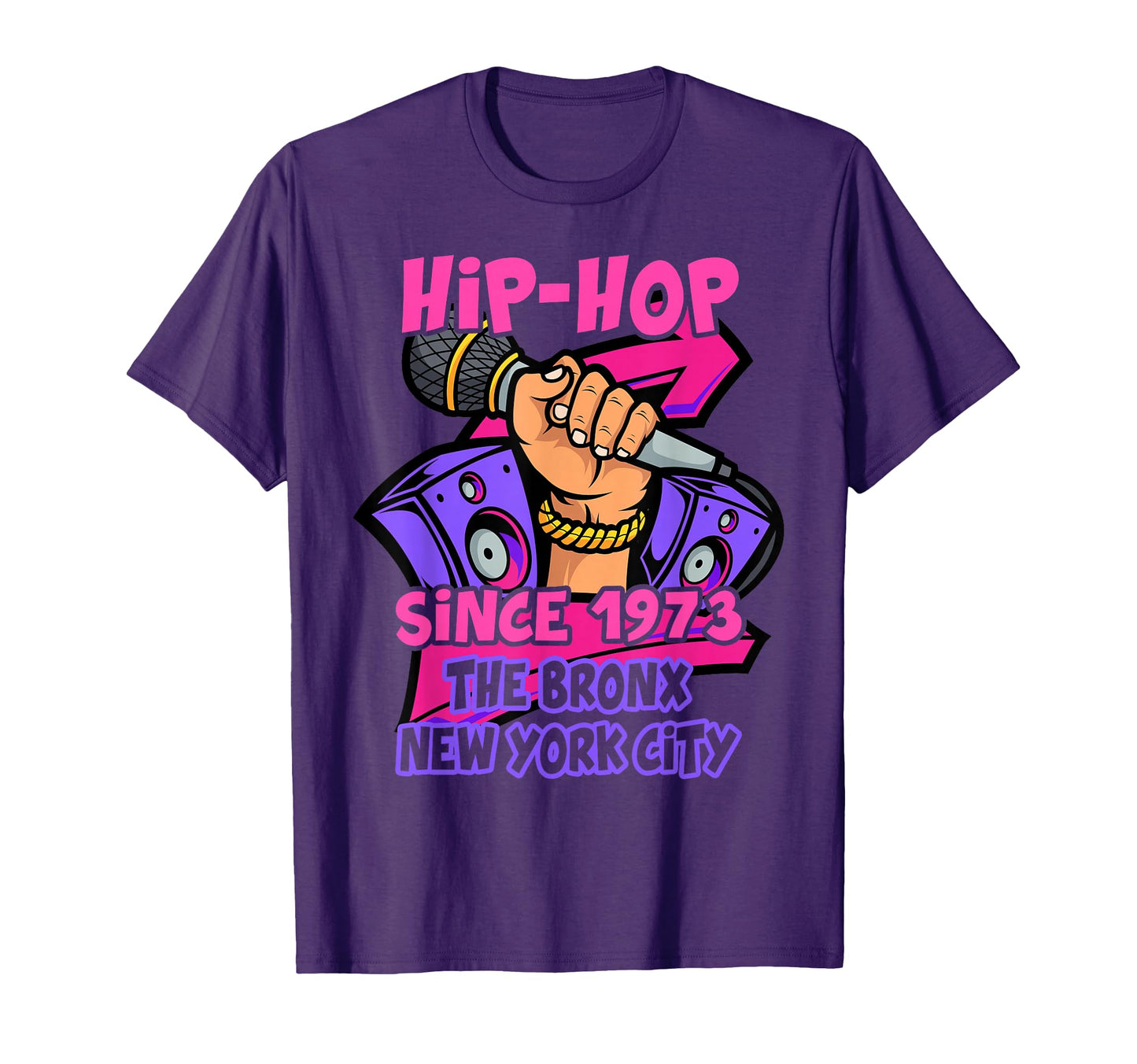 Hip Hop 50 Years Old Since 1973 T-Shirt - Minimalist Print for Adults - T-Shirt, Sweatshirt, Hoodie