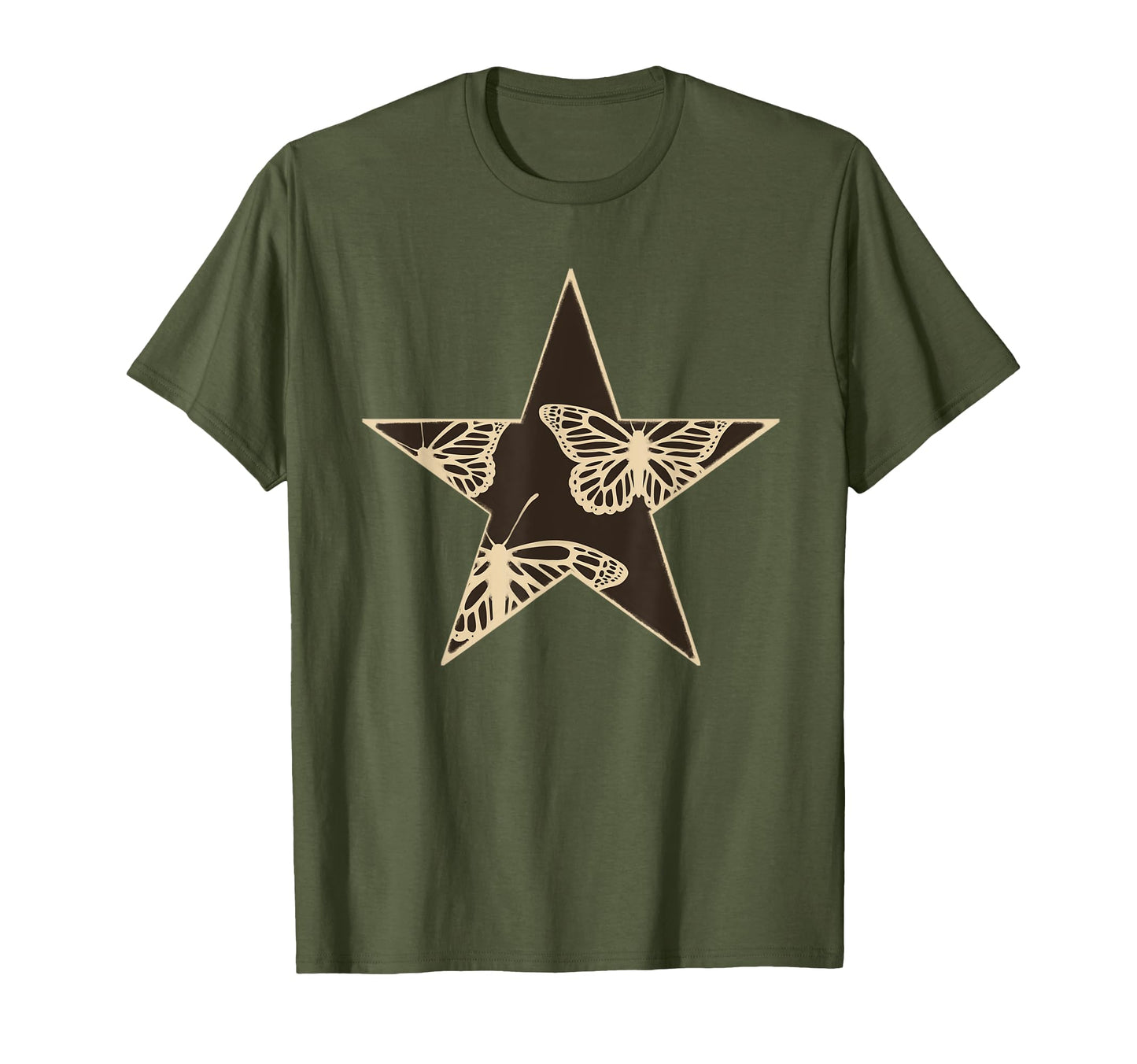 Star Stencil Graffiti Art Egirl Goth T-Shirt - Novelty Apparel Unisex - T-Shirt, Sweatshirt, Hoodie