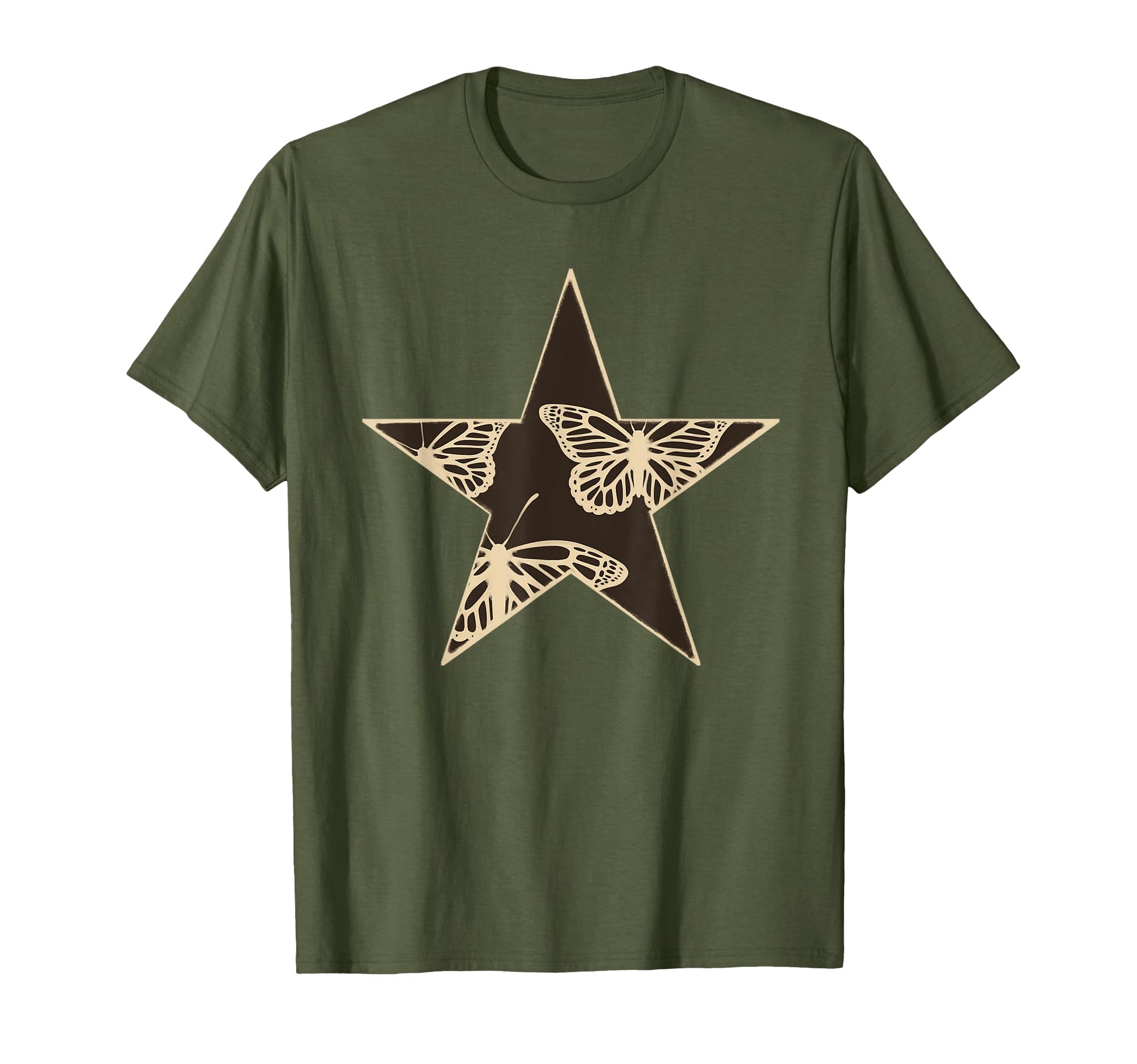 Star Stencil Graffiti Art Egirl Goth T-Shirt - Novelty Apparel Unisex - T-Shirt, Sweatshirt, Hoodie