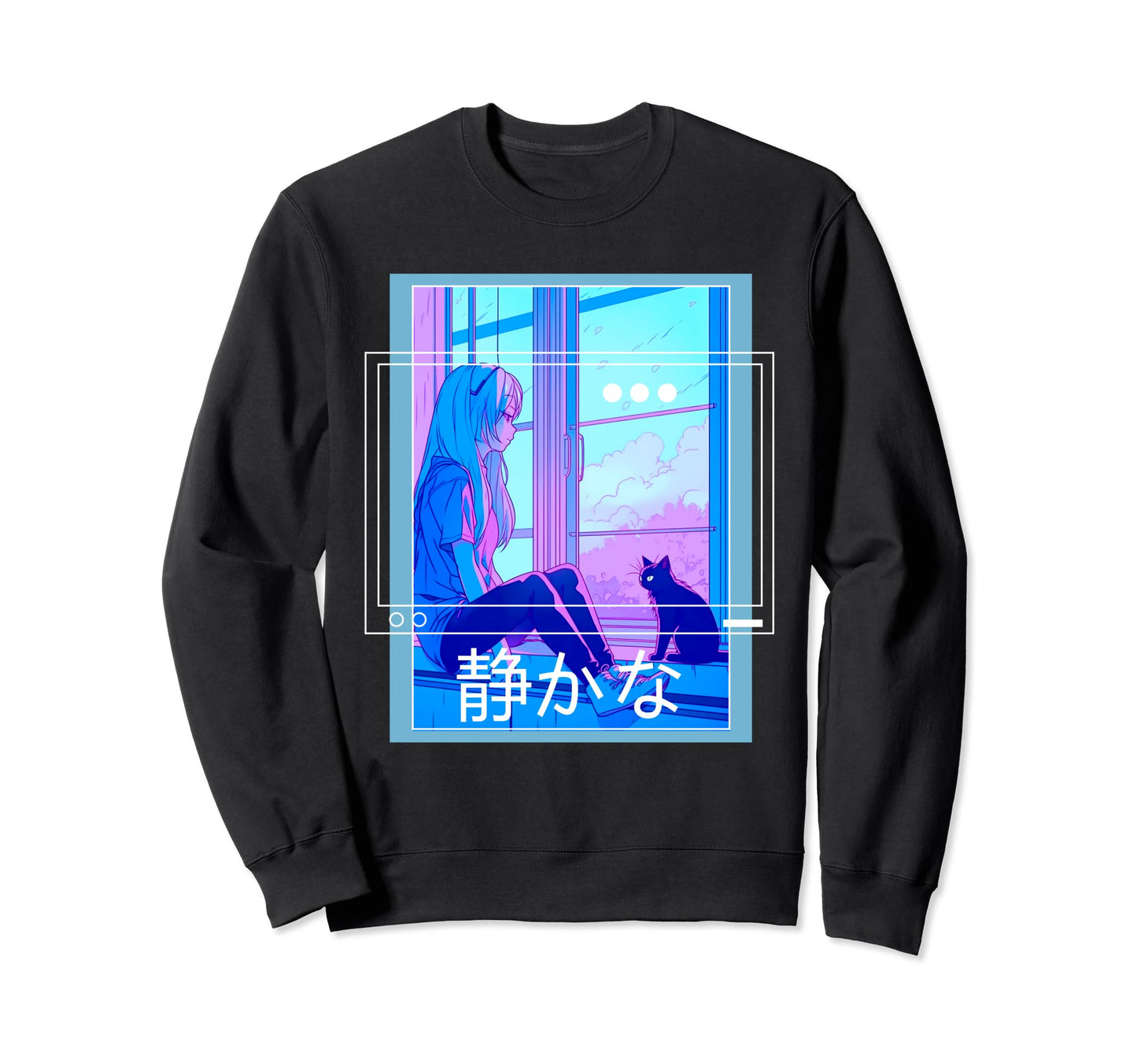 Lofi Japanese Aesthetic Kawaii Anime Sweatshirt - Novelty Apparel Unisex - T-Shirt, Sweatshirt, Hoodie