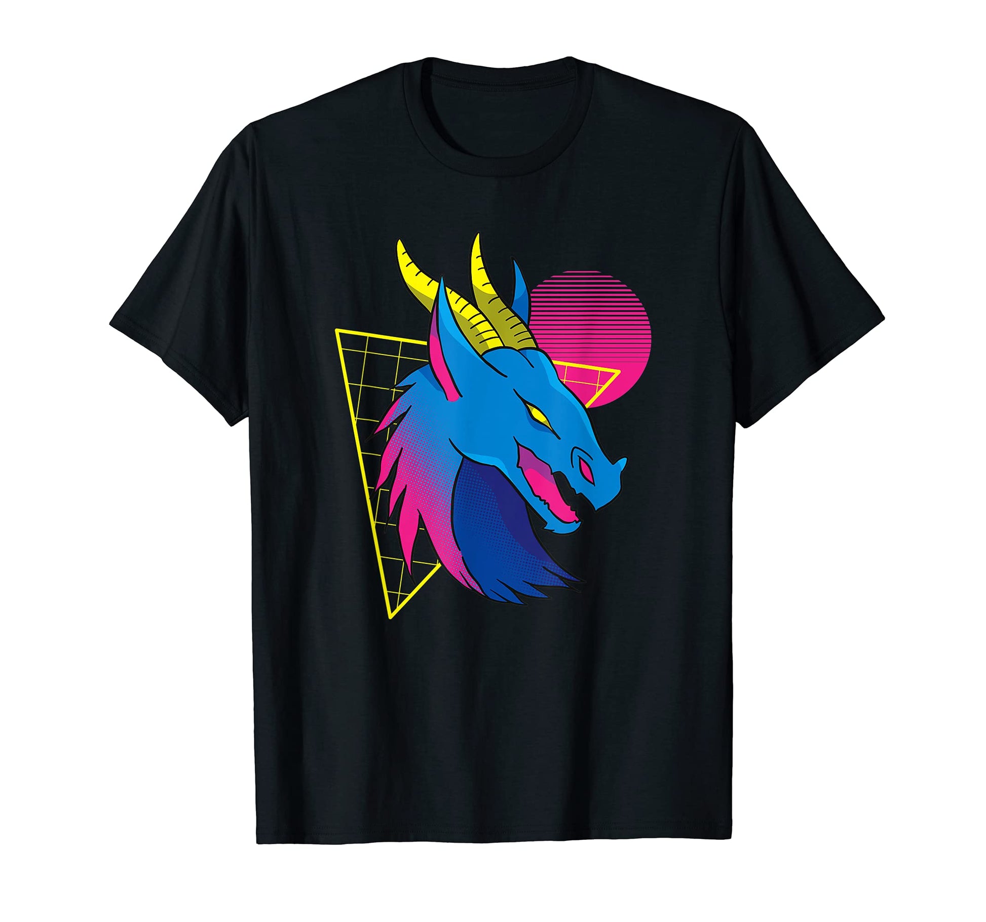 Synthwave Vaporwave Dragon Indie T-Shirt - Casual Everyday Wear for Adults - T-Shirt, Sweatshirt, Hoodie
