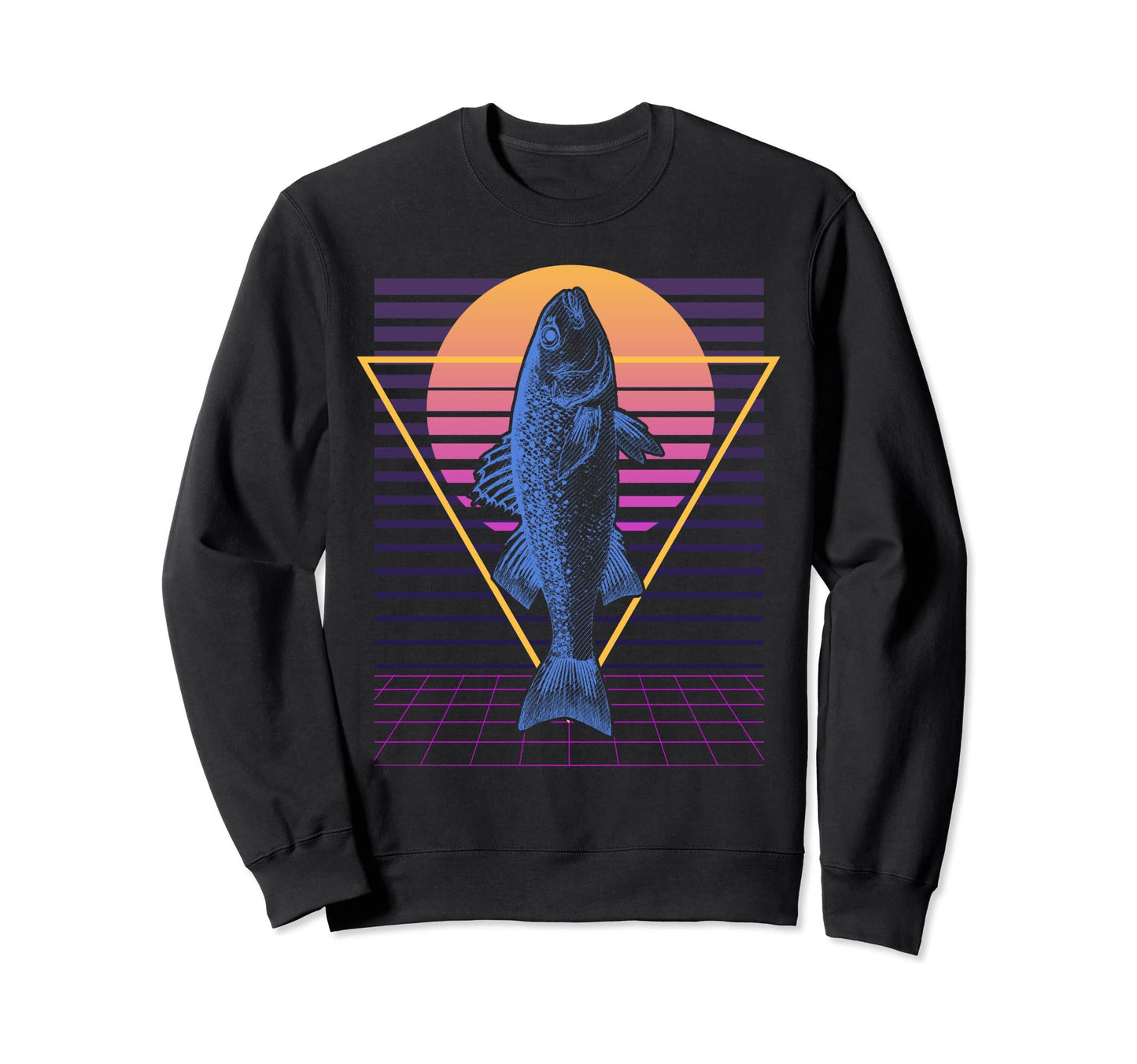 Salmon Vaporwave Aesthetic Sweatshirt - Minimalist Print Men Women - T-Shirt, Sweatshirt, Hoodie