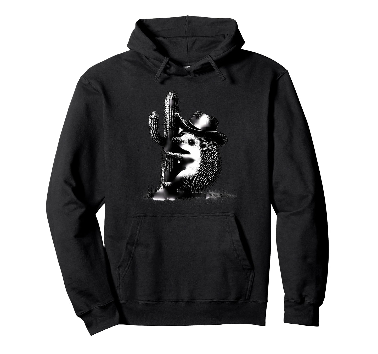 Hedgehog Cowboy Rodeo Cowgirl Western Hoodie - Trendy Graphic for Adults - T-Shirt, Sweatshirt, Hoodie