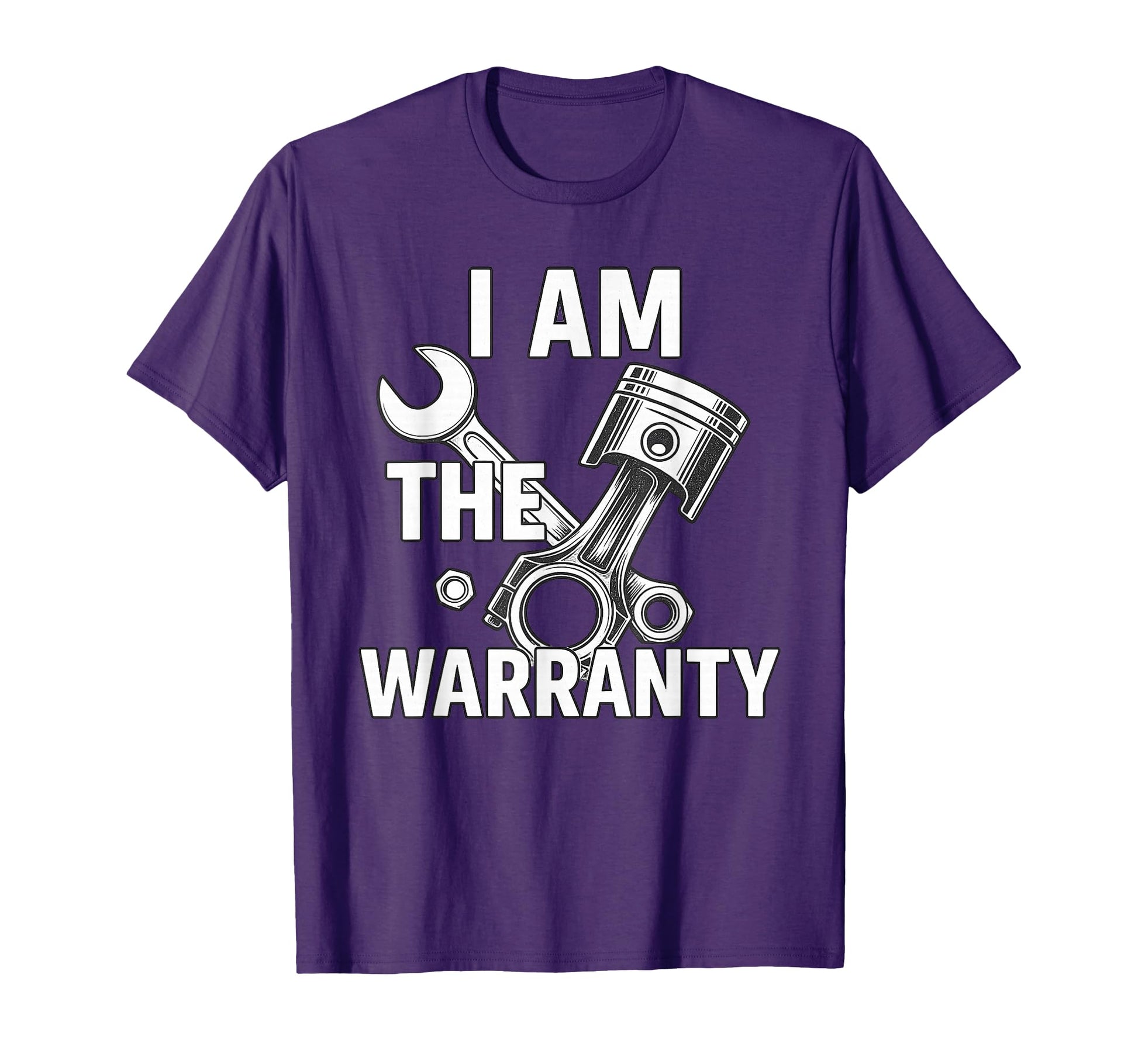 I Am Warranty Car Guy Muscle Car T-Shirt - Trendy Graphic for Adults - T-Shirt, Sweatshirt, Hoodie