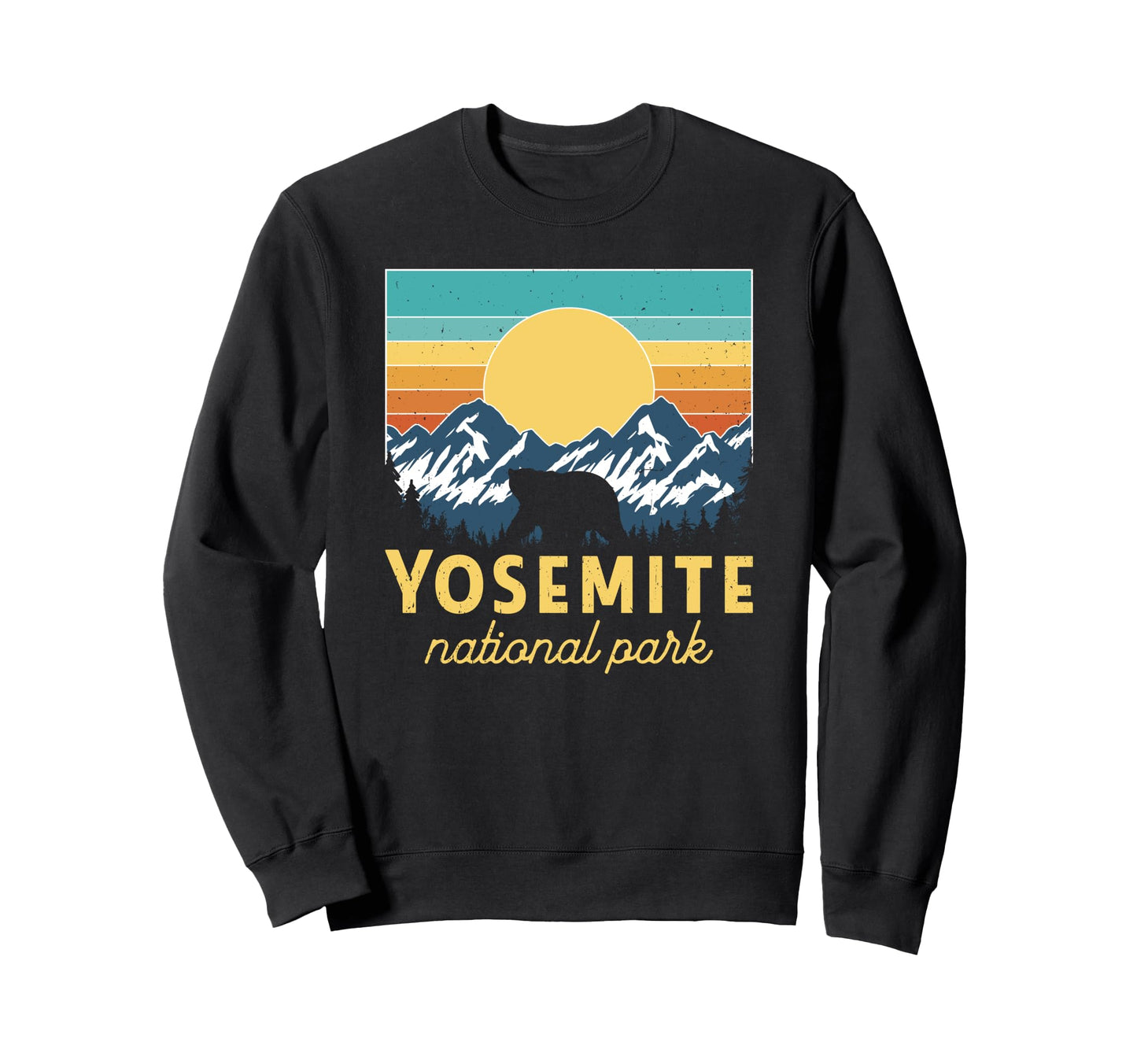 Yosemite National Park Sunset Sweatshirt - Graphic Print Men Women - T-Shirt, Sweatshirt, Hoodie