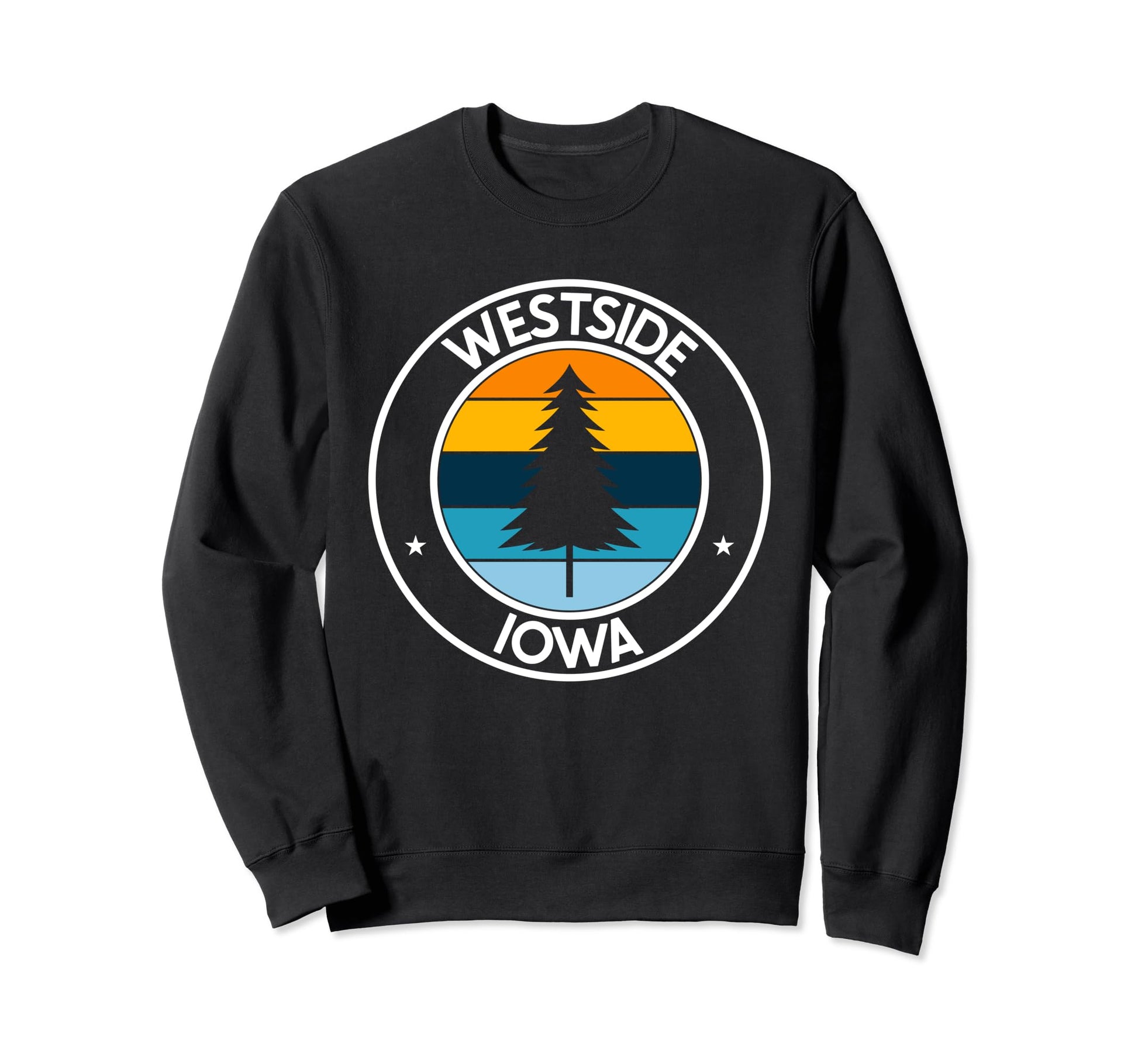 Westside Iowa Ia Tree Sunset Sweatshirt - Custom Art Print Unisex - T-Shirt, Sweatshirt, Hoodie